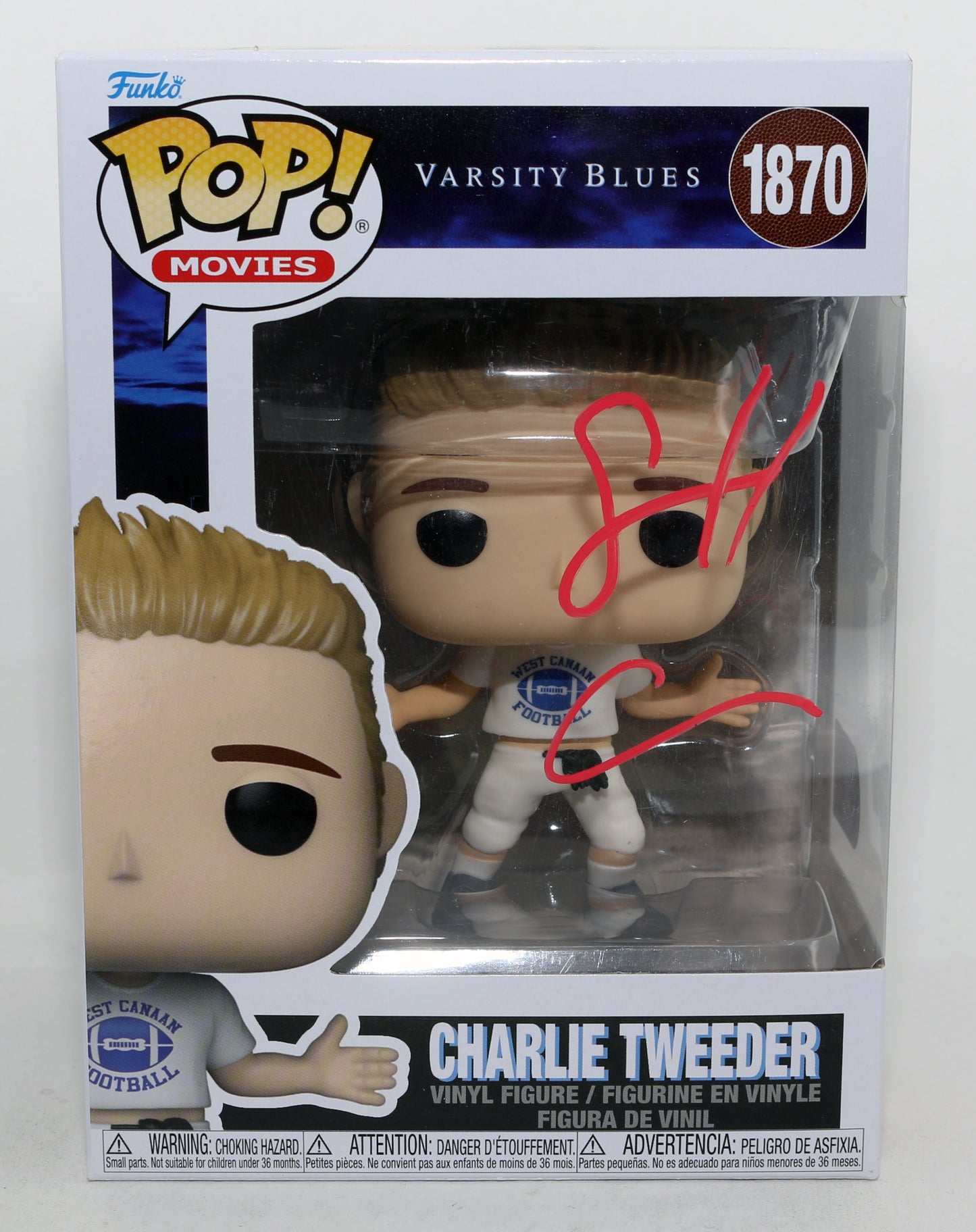 
                  
                    Scott Caan as Charlie Tweeder in Varsity Blues (SWAU) Signed Funko POP! #1870
                  
                
