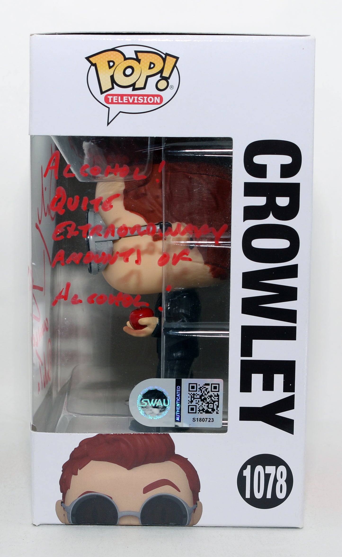 
                  
                    David Tennant as Crowley in Good Omens (SWAU) Signed Funko POP! #1078 with Character Name & Quote
                  
                