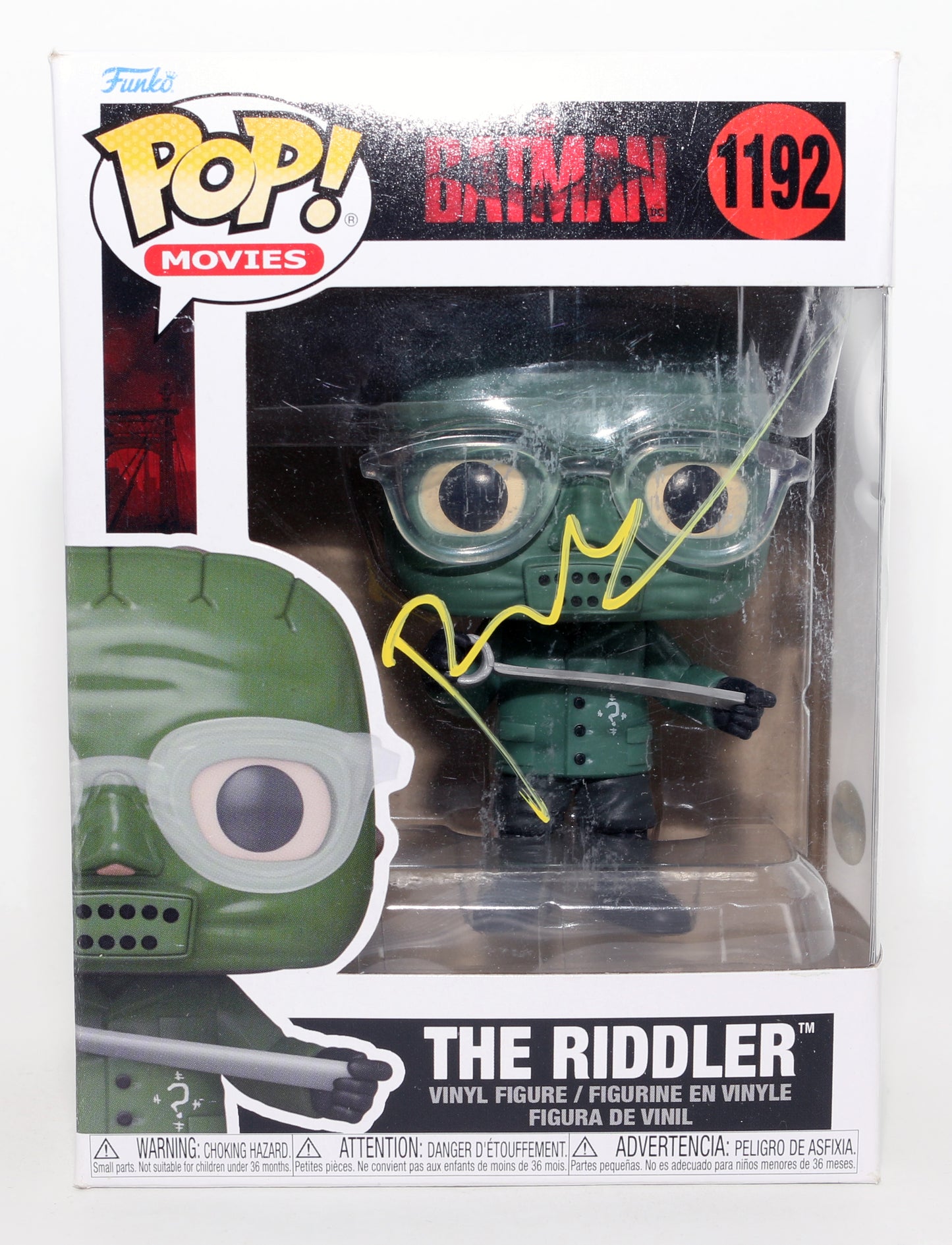
                  
                    Paul Dano as The Riddler in The Batman Signed Funko POP! #1192
                  
                