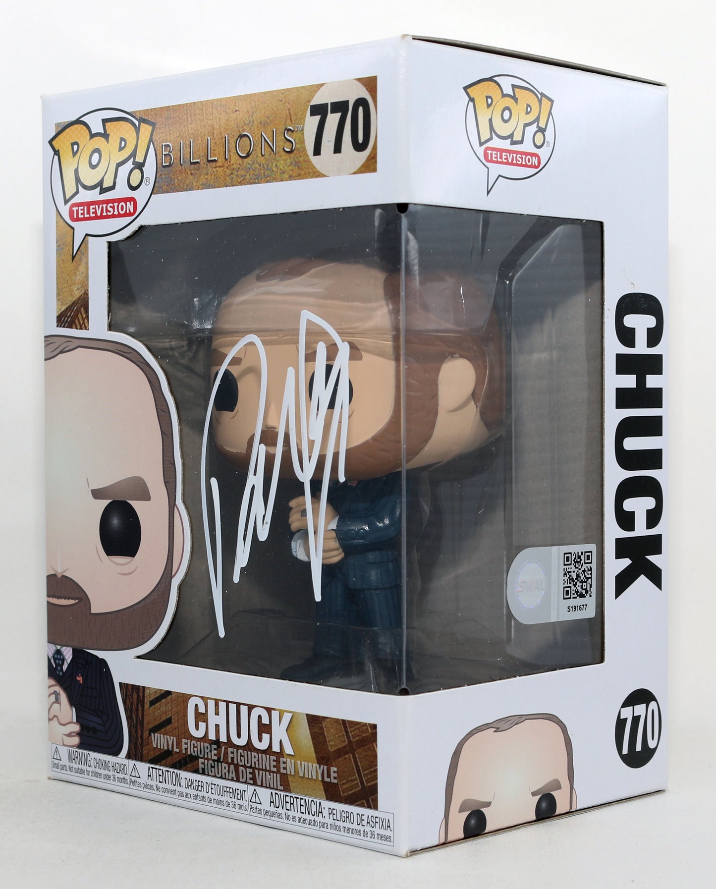
                  
                    Paul Giamatti as Chuck Rhoades in Billions (SWAU) Signed Funko POP! #770
                  
                