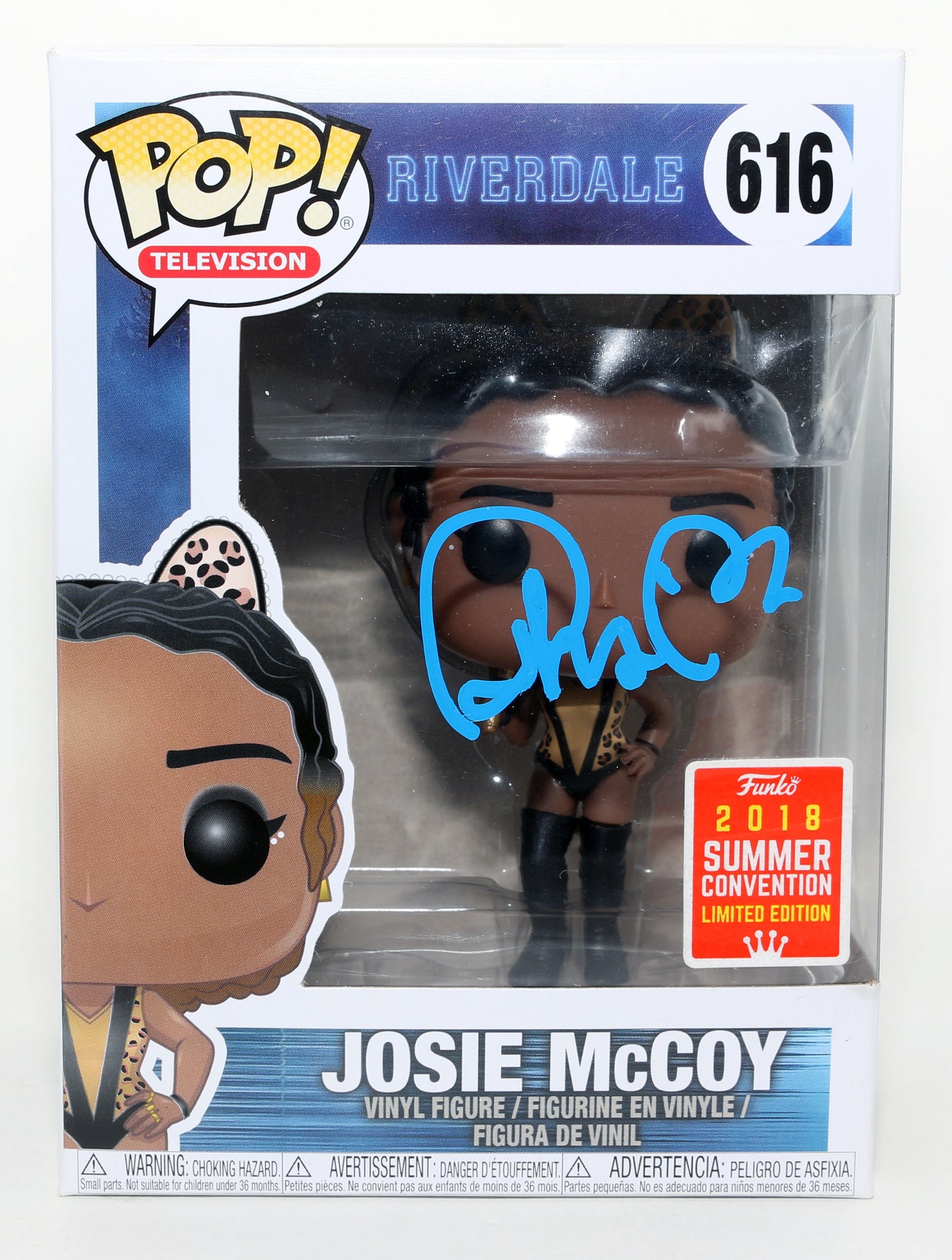 
                  
                    Ashleigh Murray as Josie McCoy in Riverdale 2018 Summer Convention Limited Edition Signed Funko POP! #616
                  
                