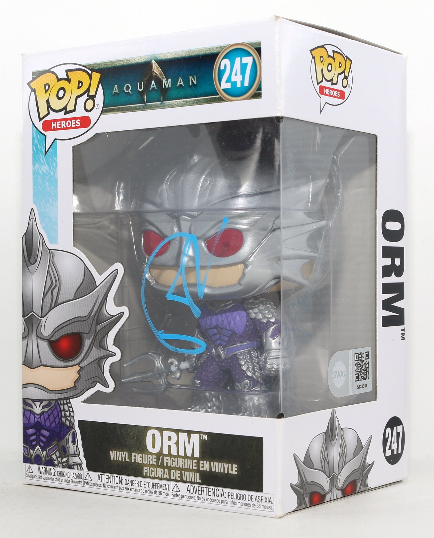 
                  
                    Patrick Wilson as Orm in Aquaman (SWAU) Signed Funko POP! #247
                  
                