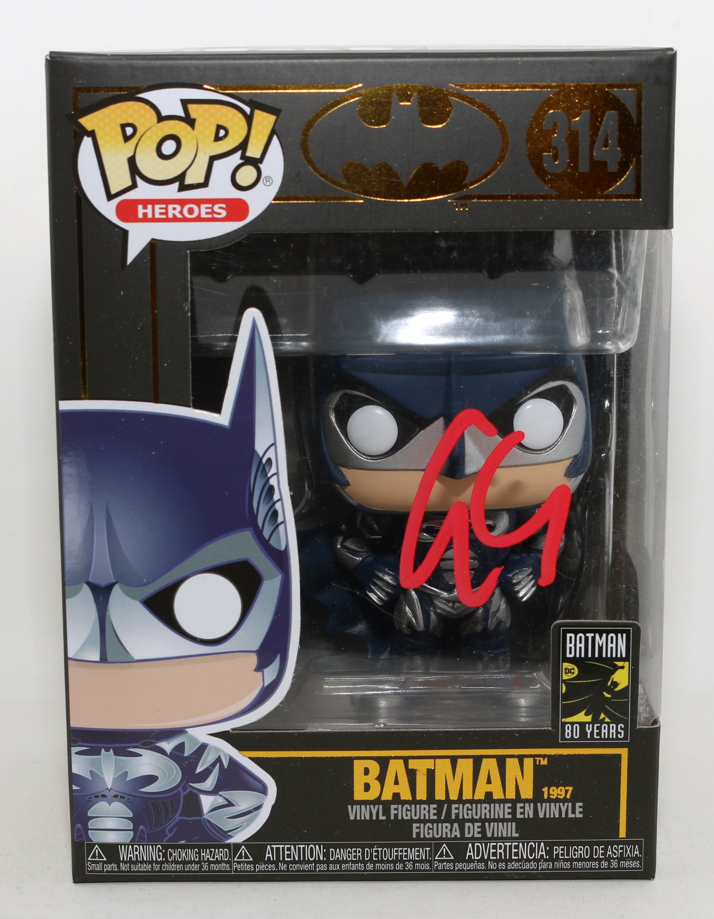
                  
                    George Clooney as Batman in Batman & Robin (SWAU) Signed Funko POP! #314
                  
                