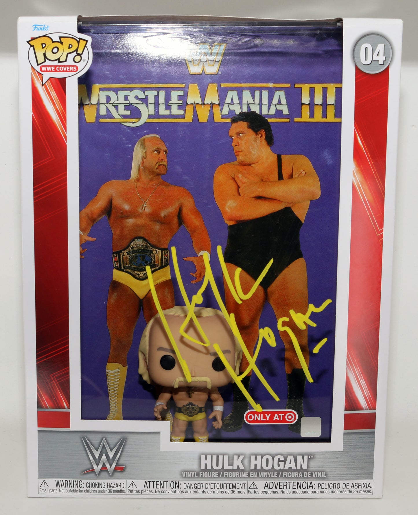 
                  
                    Hulk Hogan WWE Wrestler Target Exclusive Signed Magazine Cover Funko POP! #04
                  
                