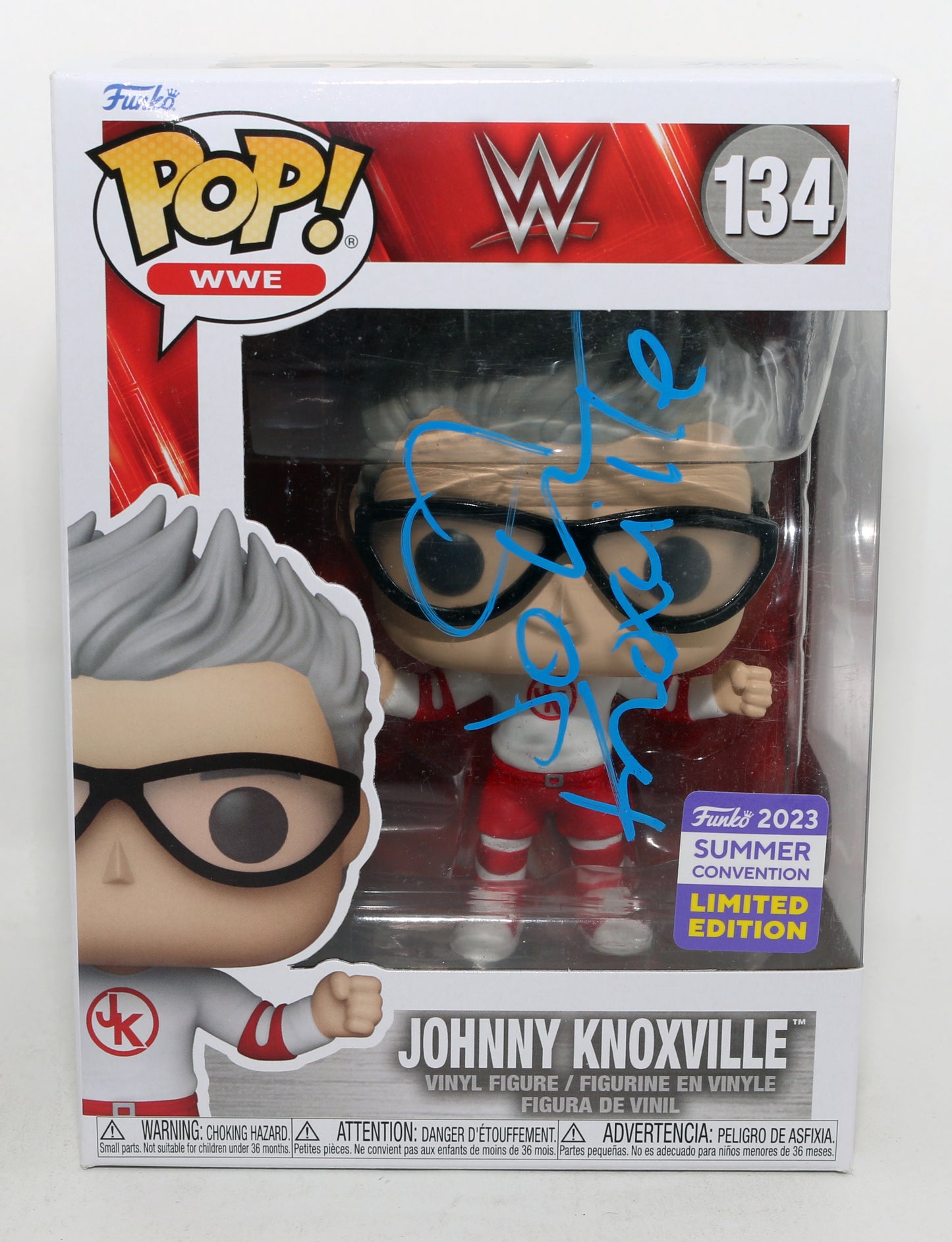 
                  
                    Johnny Knoxville from Jackass 2023 Summer Convention Limited Edition (SWAU) Signed Funko POP! #134
                  
                