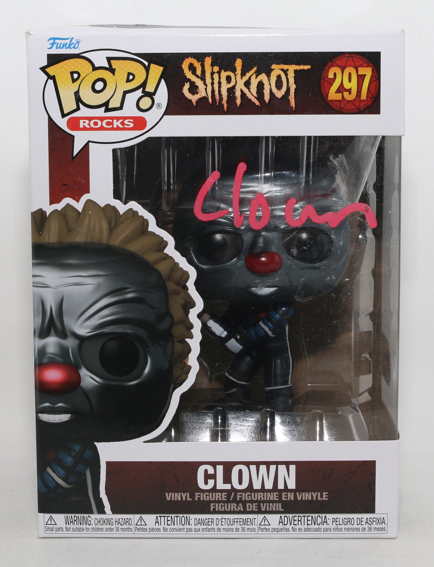
                  
                    Clown Co-Founder & Drummer of Slipknot (SWAU) Signed Funko POP! #297
                  
                