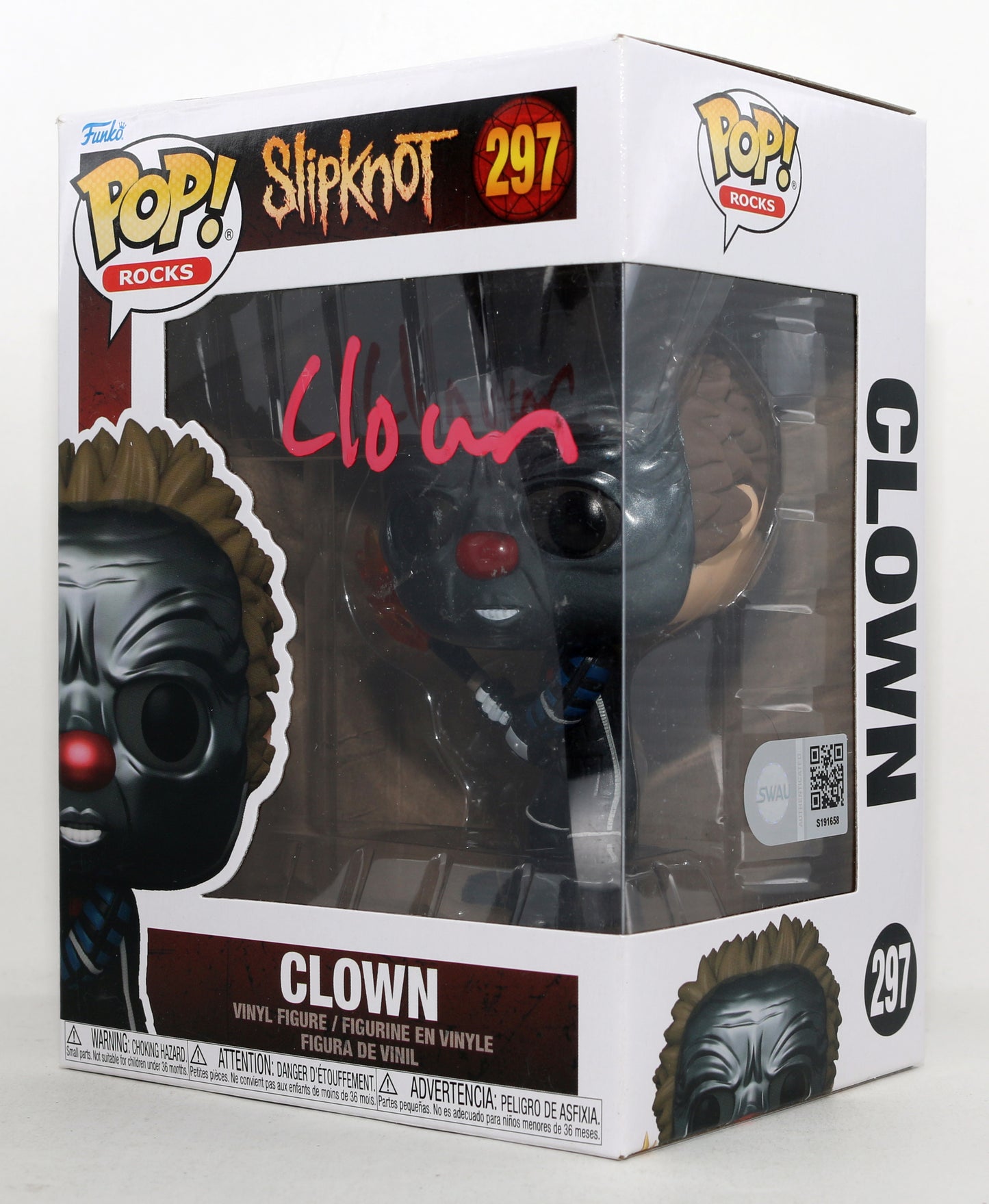 
                  
                    Clown Co-Founder & Drummer of Slipknot (SWAU) Signed Funko POP! #297
                  
                