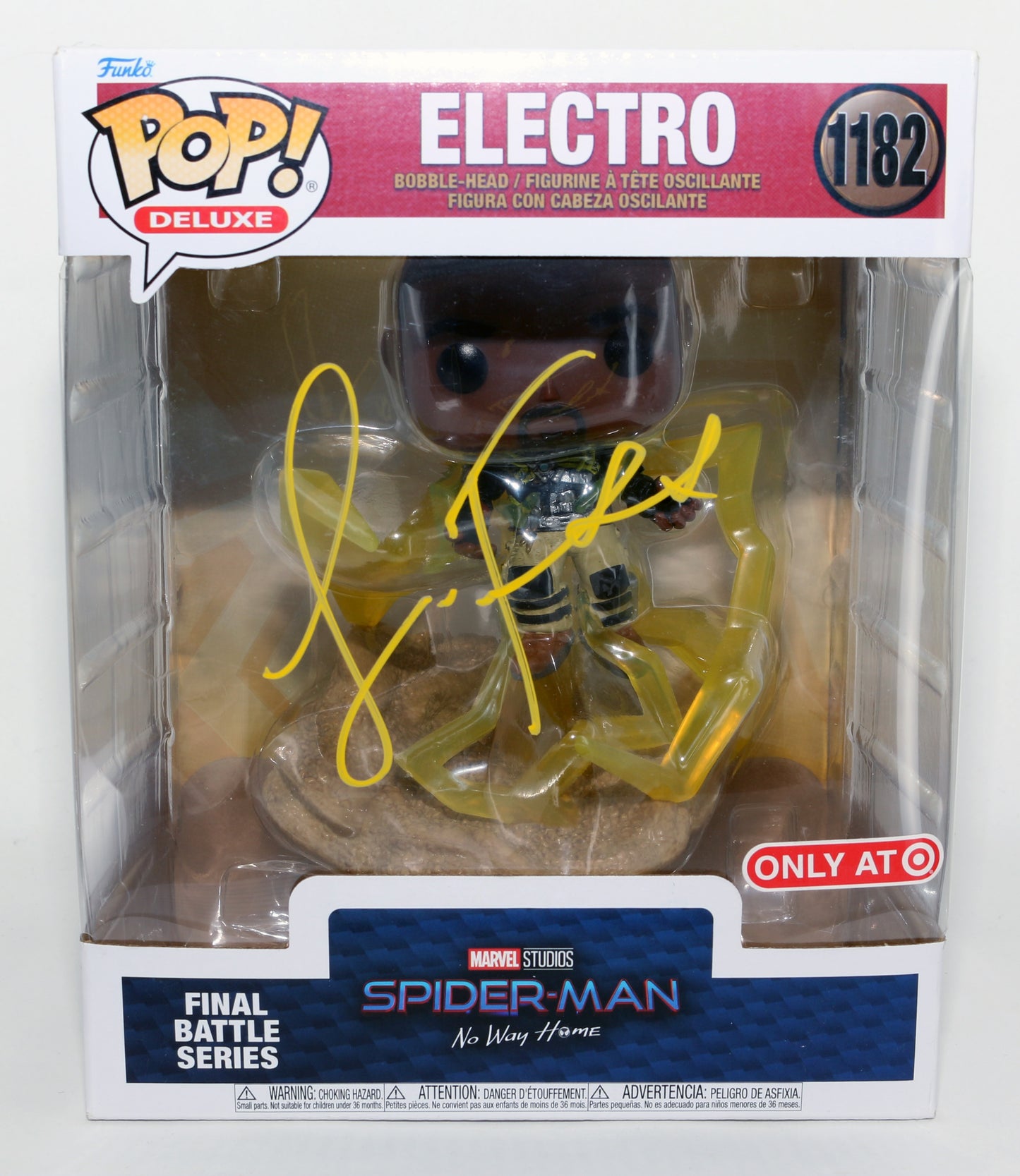 
                  
                    Jamie Foxx as Electro in Spider-Man: No Way Home Target Exclusive Signed Oversized Funko POP! #1182
                  
                
