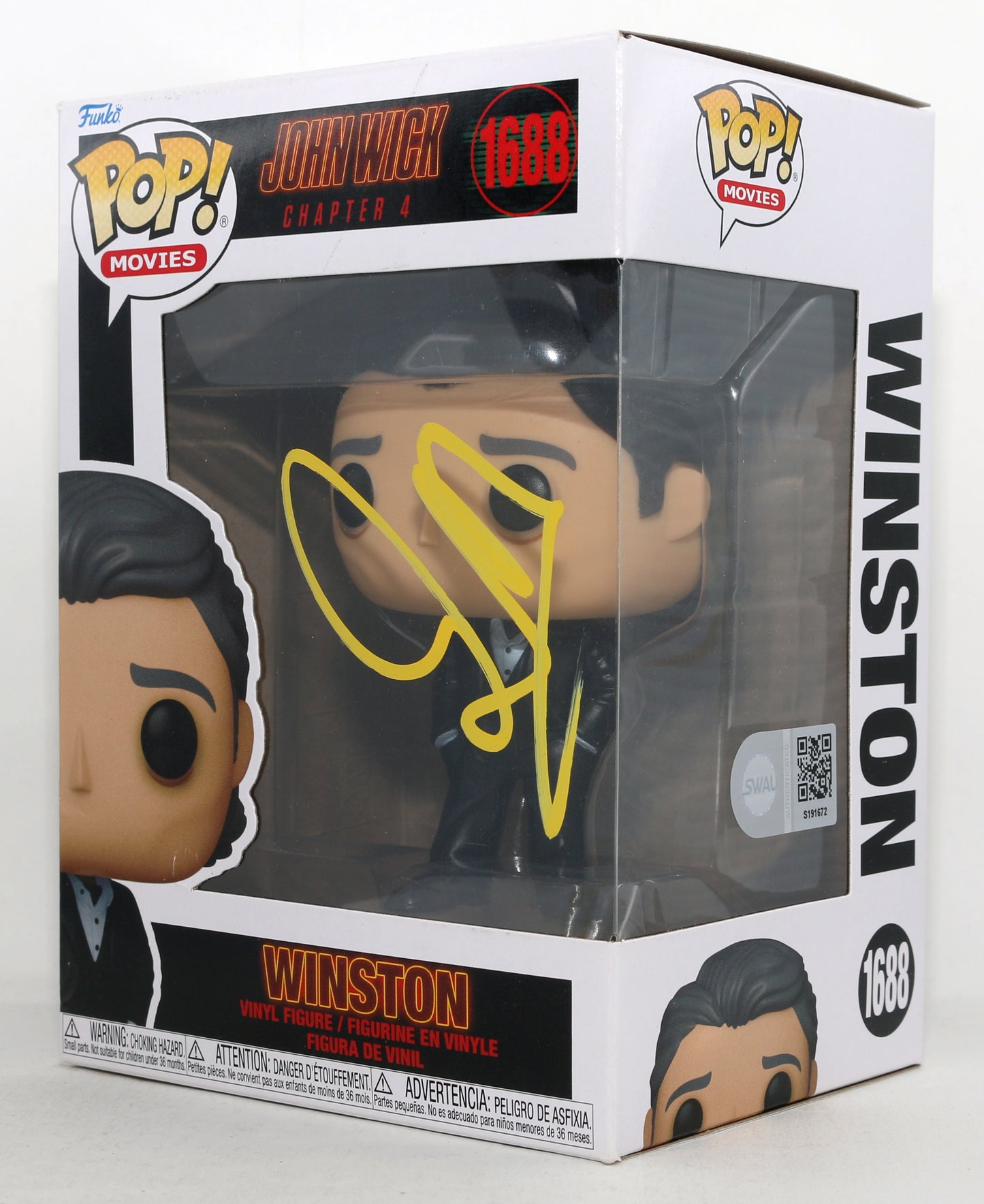 
                  
                    Ian McShane as Winston in John Wick: Chapter 4 (SWAU) Signed Funko POP! #1688
                  
                