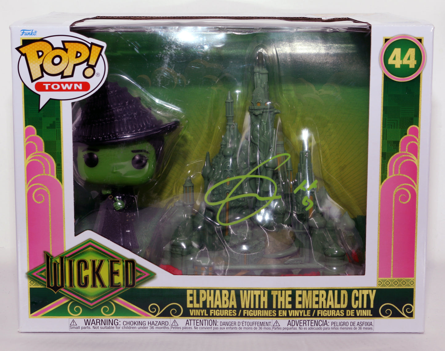 
                  
                    Cynthia Erivo as Elphaba Throp in Wicked Emerald City Town (SWAU) Signed Funko POP! #44
                  
                