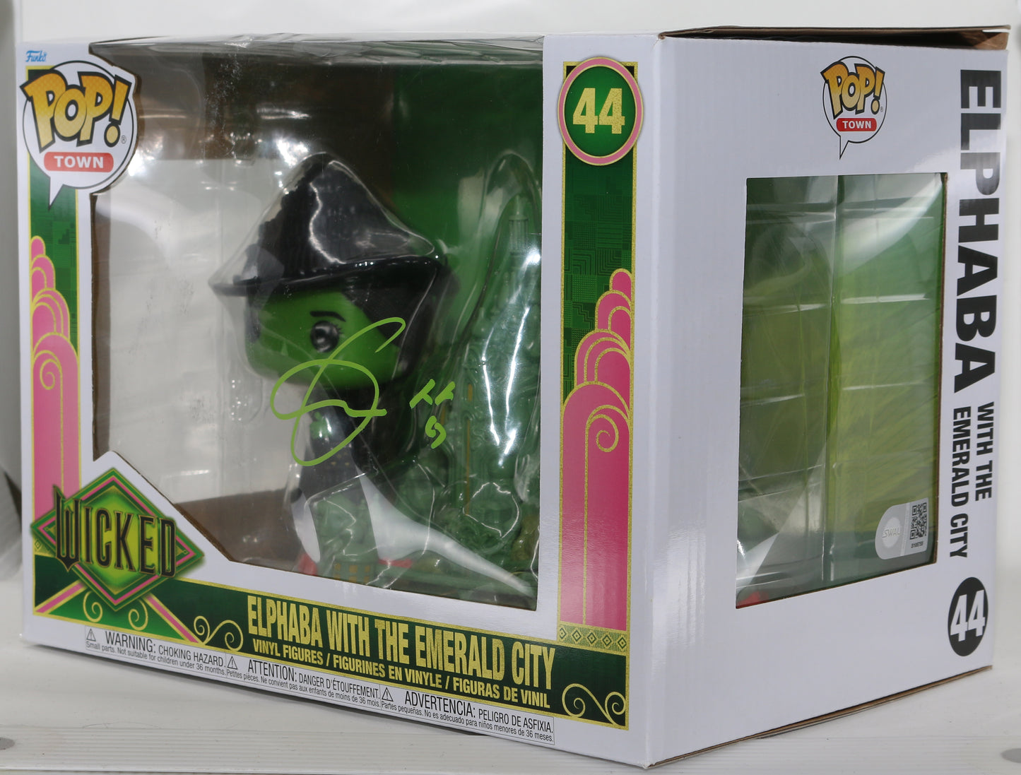 
                  
                    Cynthia Erivo as Elphaba Throp in Wicked Emerald City Town (SWAU) Signed Funko POP! #44
                  
                