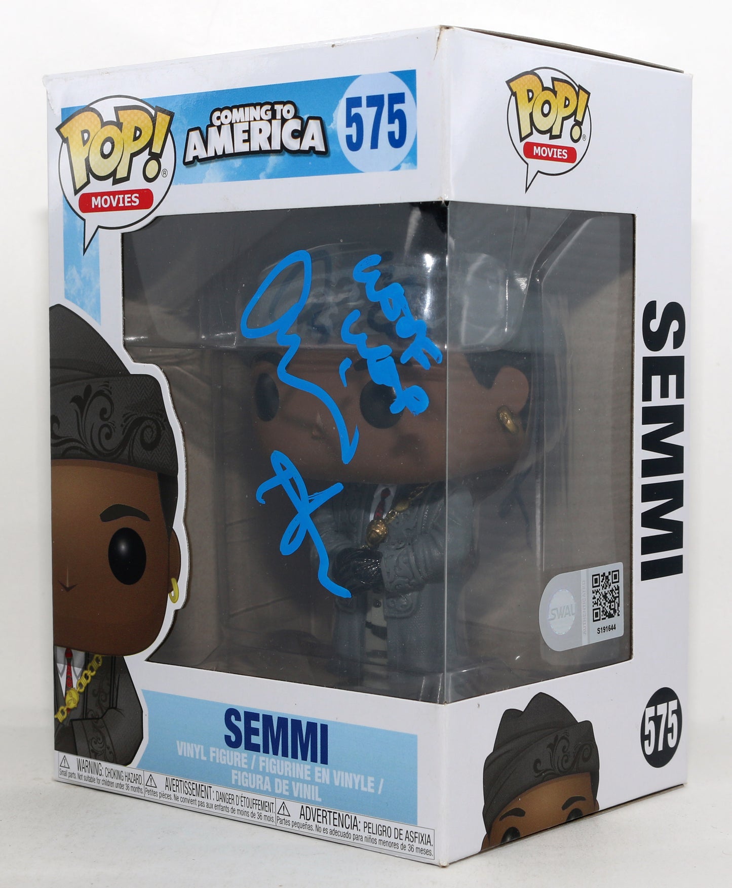 
                  
                    Arsenio Hall as Semmi in Coming to America (SWAU) Signed Funko POP! #575 with Quote
                  
                