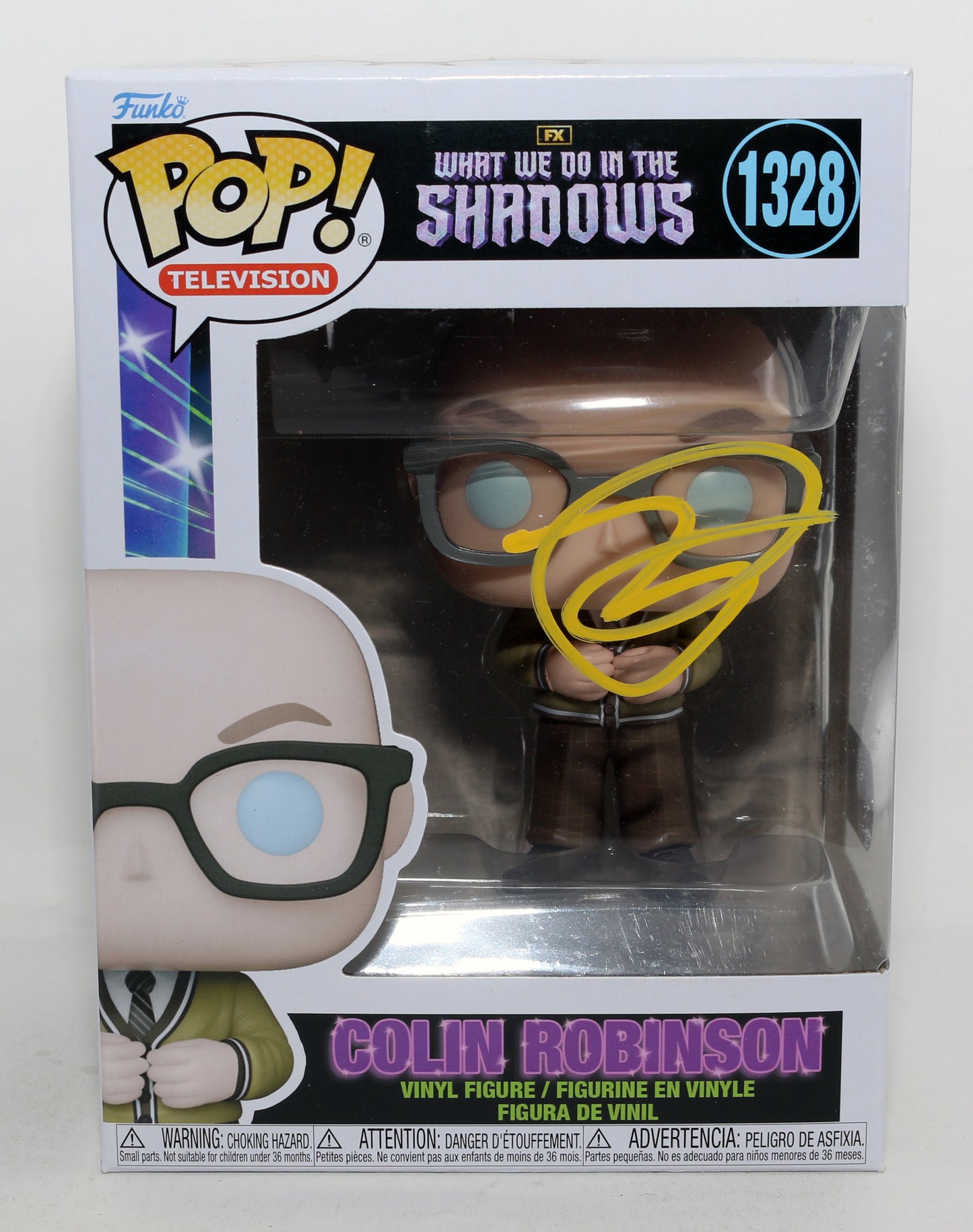 
                  
                    Mark Proksch as Colin Robinson in What We Do in the Shadows (SWAU) Signed Funko POP! #1328
                  
                