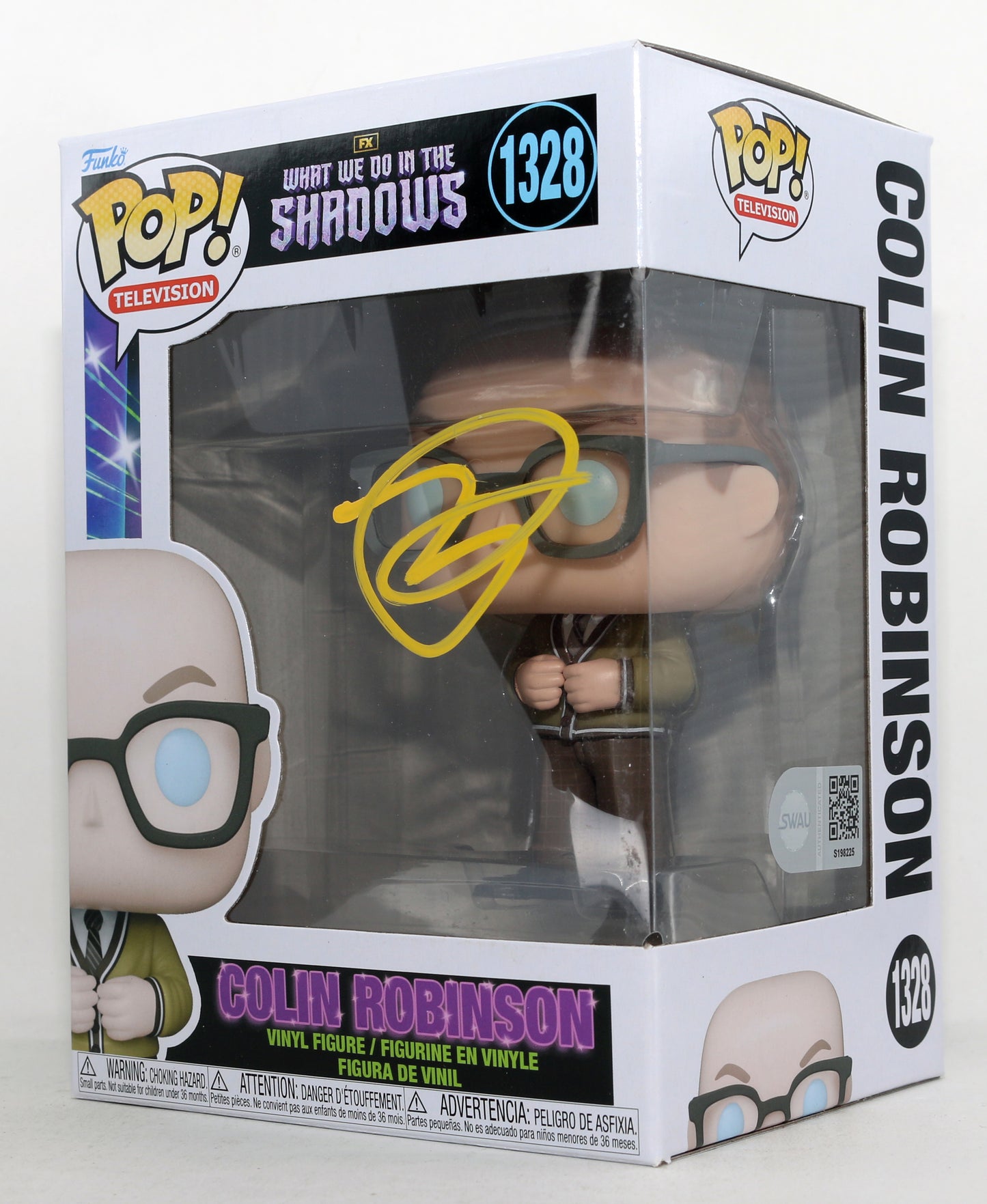 
                  
                    Mark Proksch as Colin Robinson in What We Do in the Shadows (SWAU) Signed Funko POP! #1328
                  
                