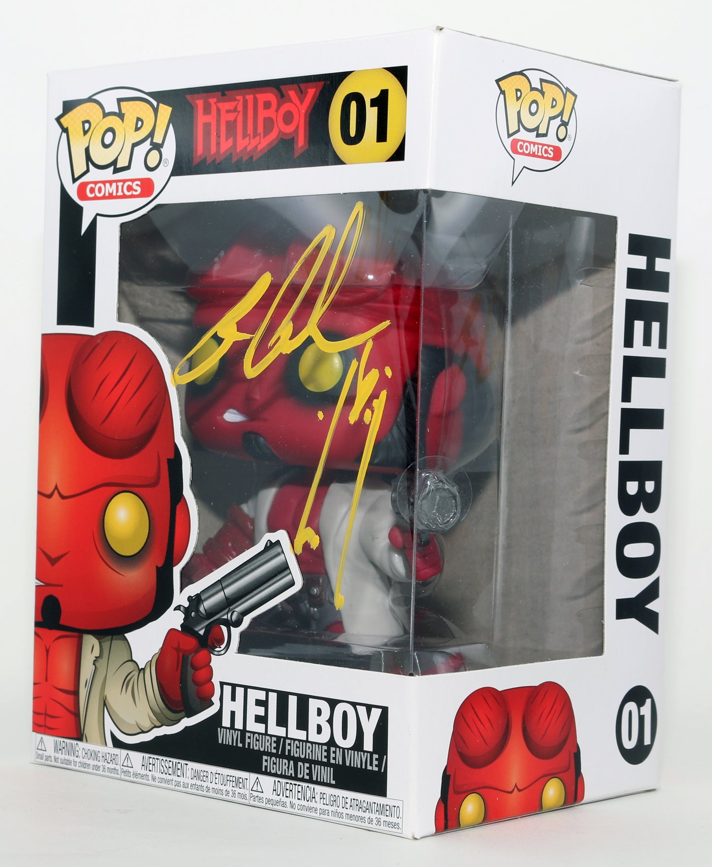 
                  
                    Ron Perlman as Hellboy in Hellboy Signed Funko POP! #01 with Character Name
                  
                