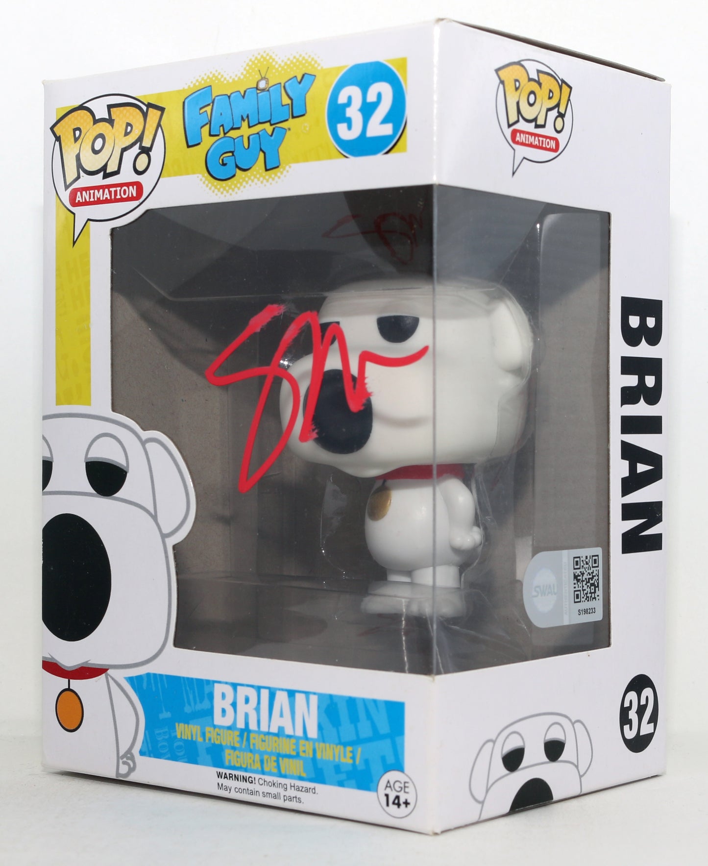 
                  
                    Seth Macfarlane as Brian Griffin in Family Guy Signed Funko POP! #32
                  
                
