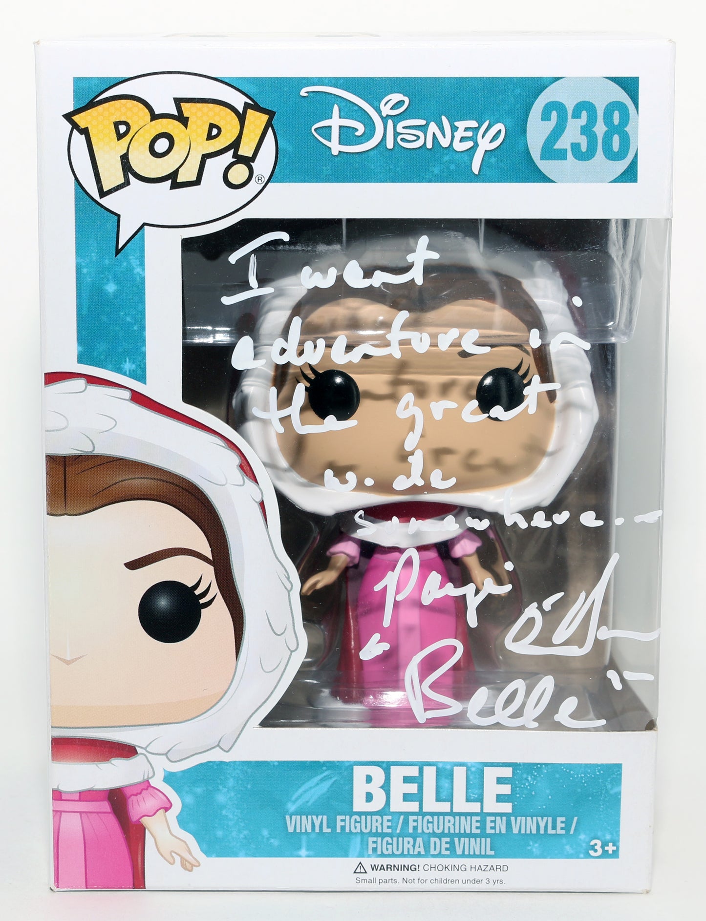 
                  
                    Paige O'Hara as Belle in Beauty & the Beast Signed Funko POP! #238 with Character Name & Quote
                  
                