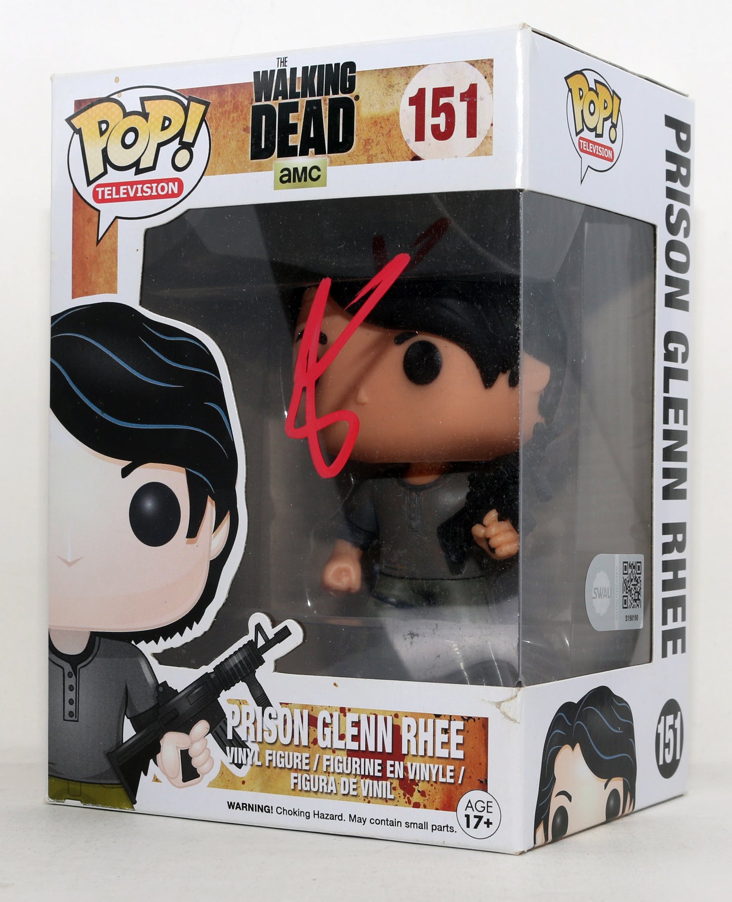 
                  
                    Steven Yeun as Glenn Rhee in The Walking Dead (SWAU) Signed Funko POP! #151
                  
                