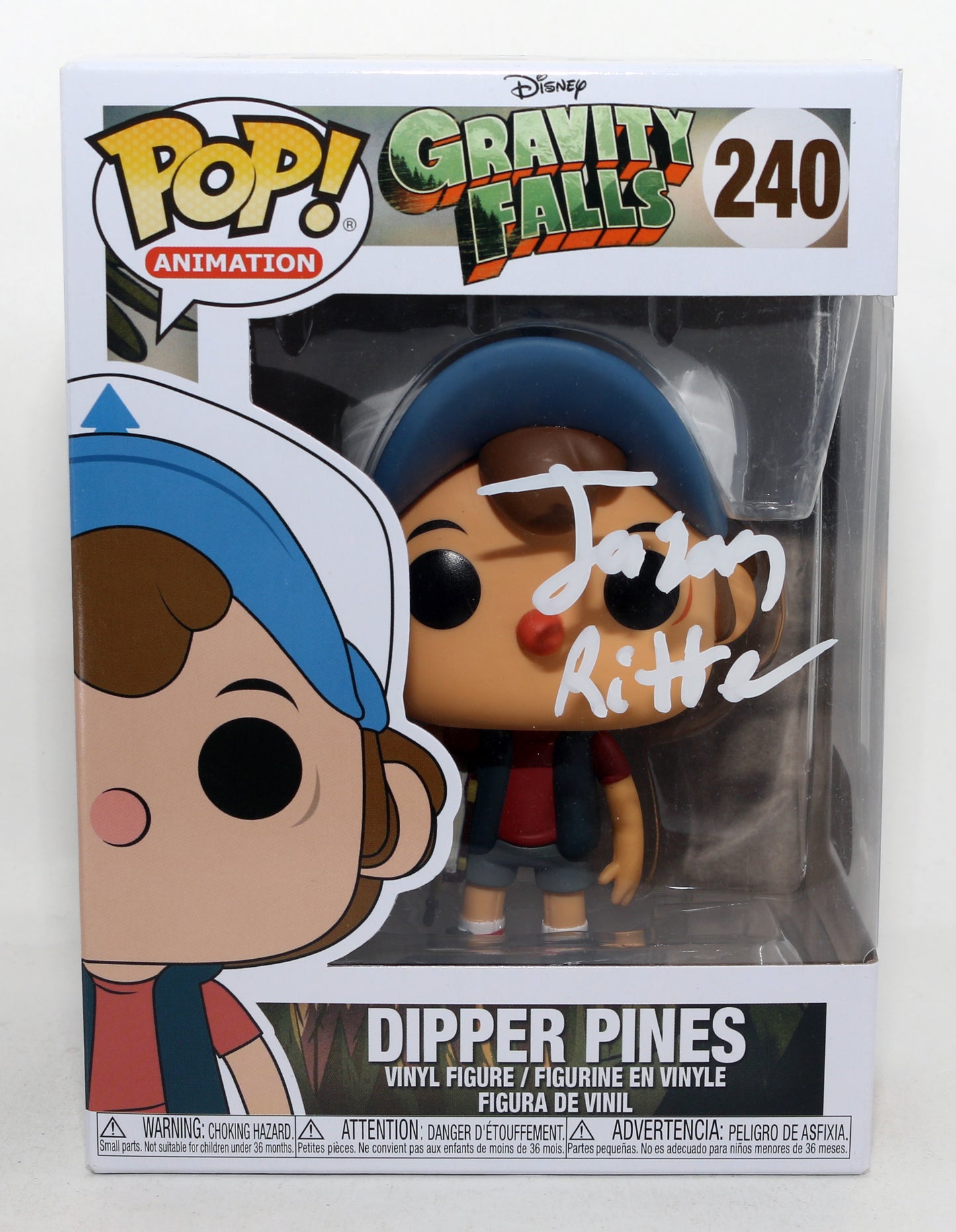 
                  
                    Jason Ritter as Dipper Pines in Gravity Falls (SWAU) Signed Funko POP! #240
                  
                