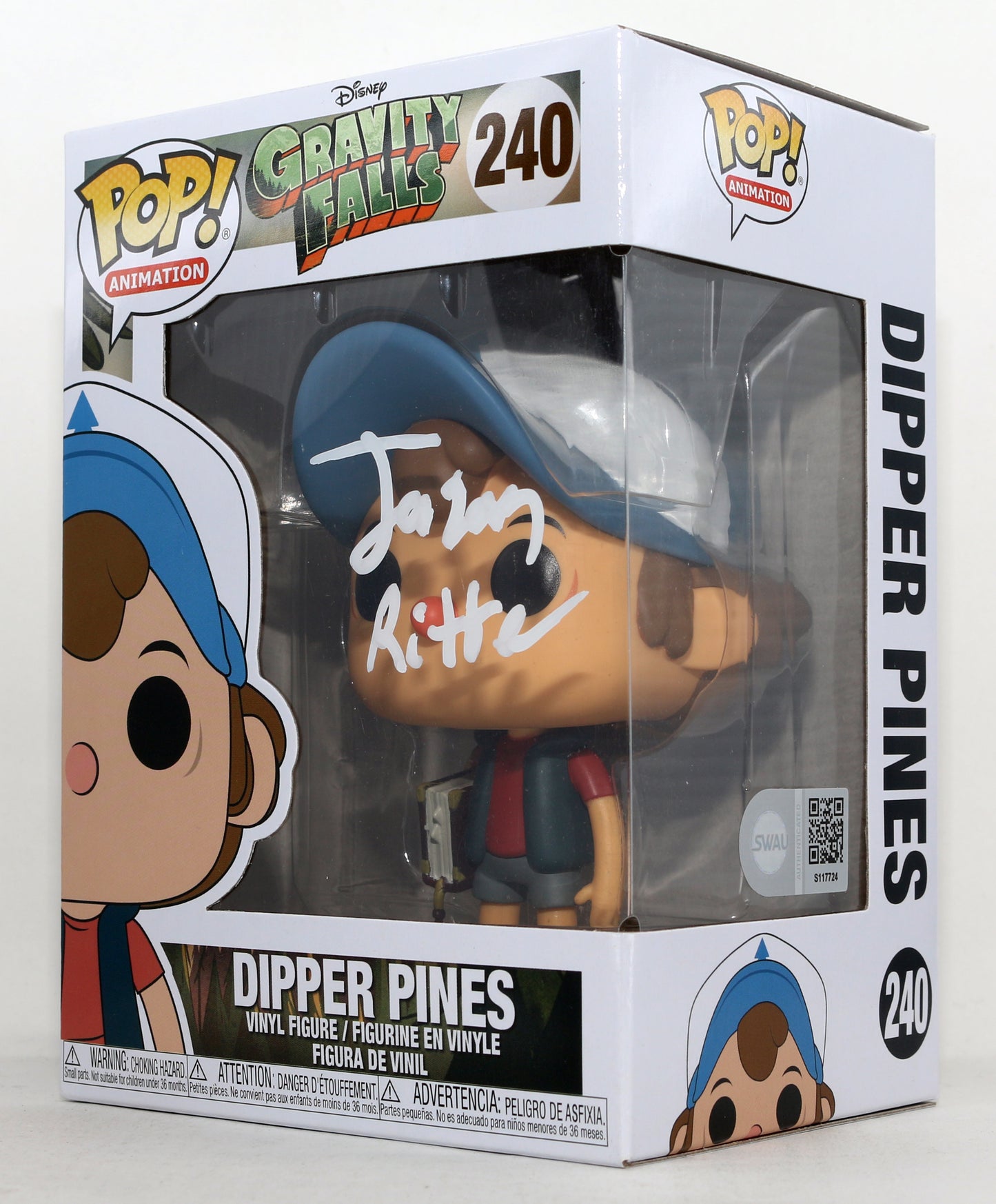 
                  
                    Jason Ritter as Dipper Pines in Gravity Falls (SWAU) Signed Funko POP! #240
                  
                