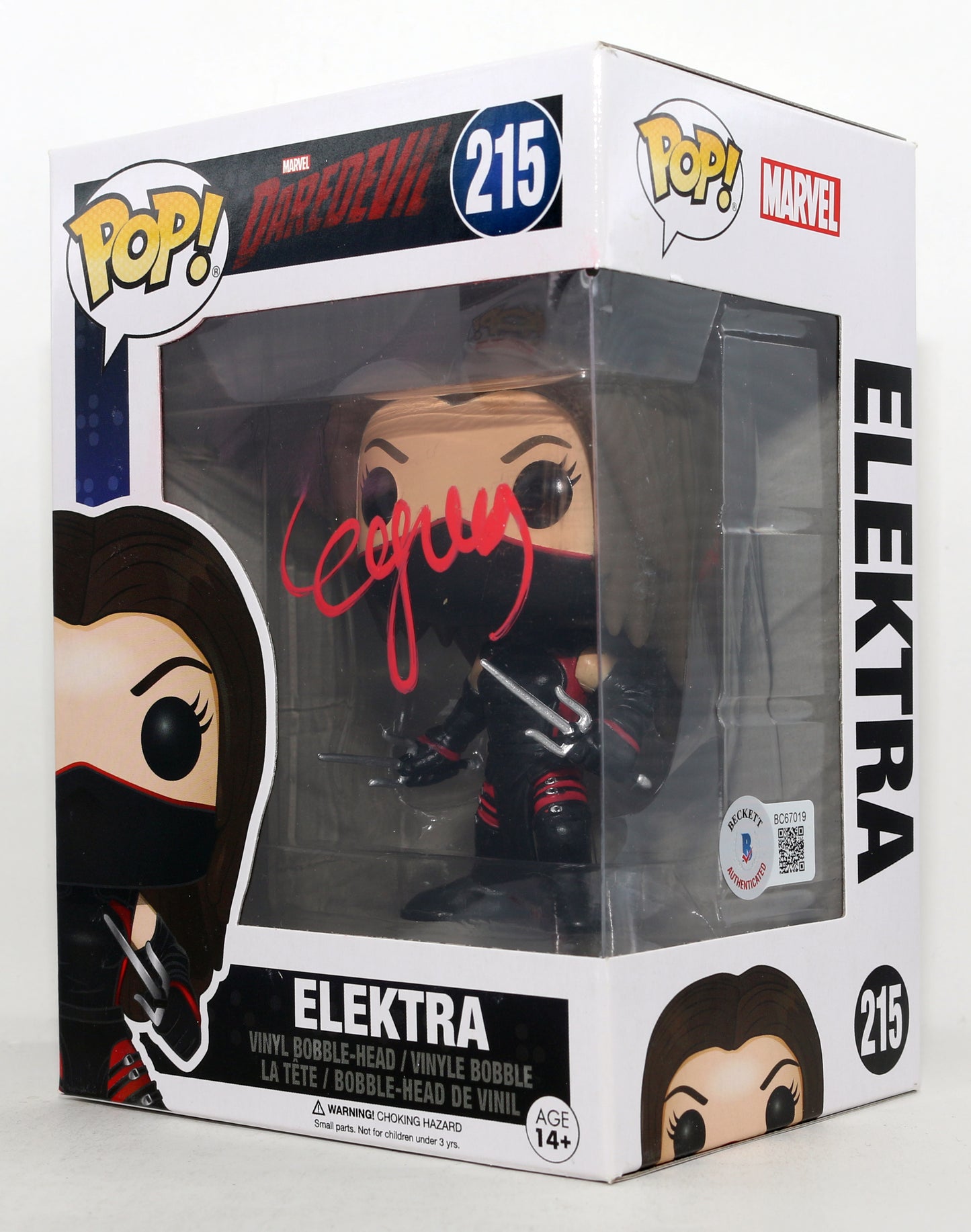 
                  
                    Elodie Yung as Elektra in Daredevil (Beckett) Signed Funko POP! #215
                  
                