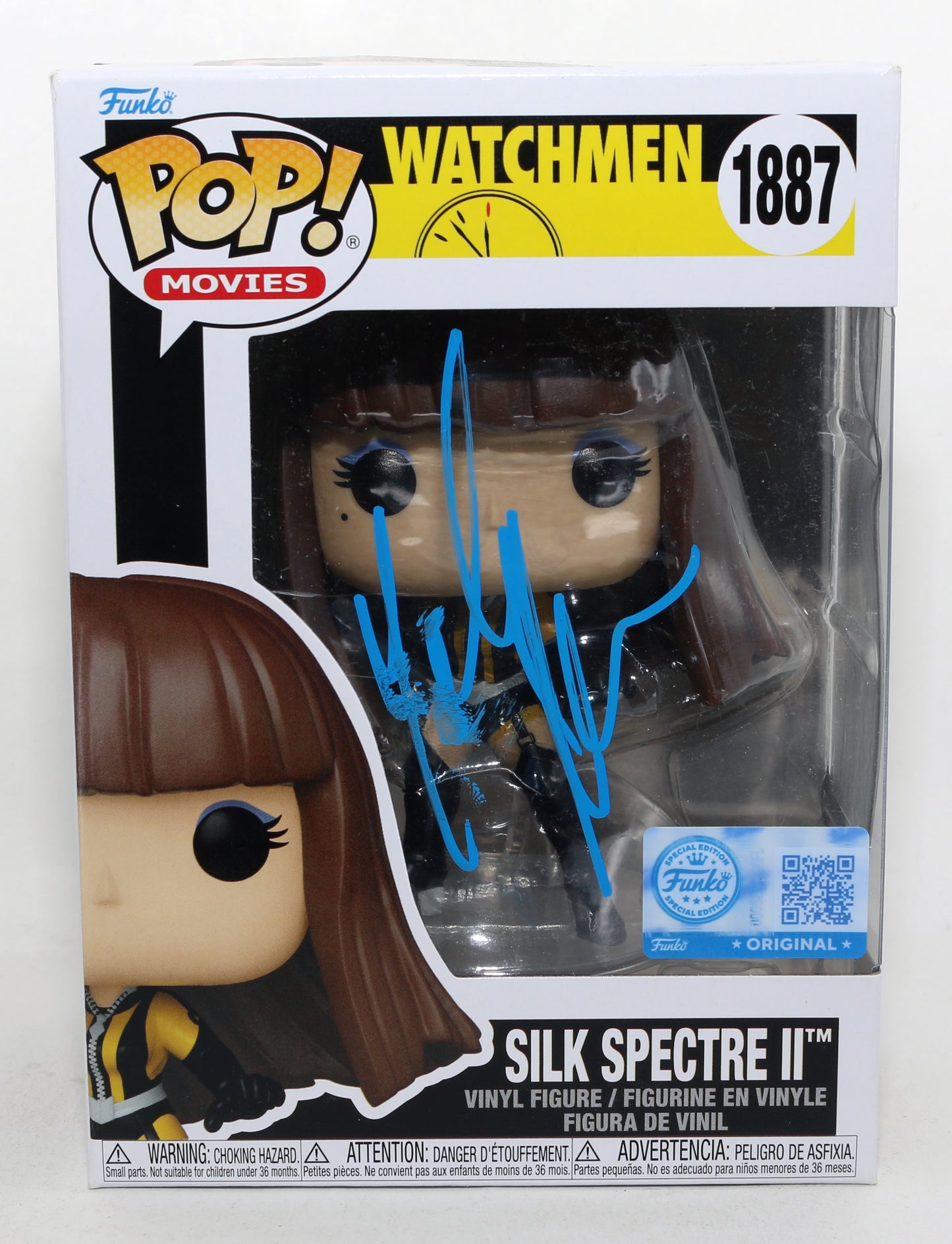 
                  
                    Malin Åkerman as Laurie Silk Spectre II in Watchmen Funko Store Exclusive (SWAU) Signed Funko POP! #1887
                  
                