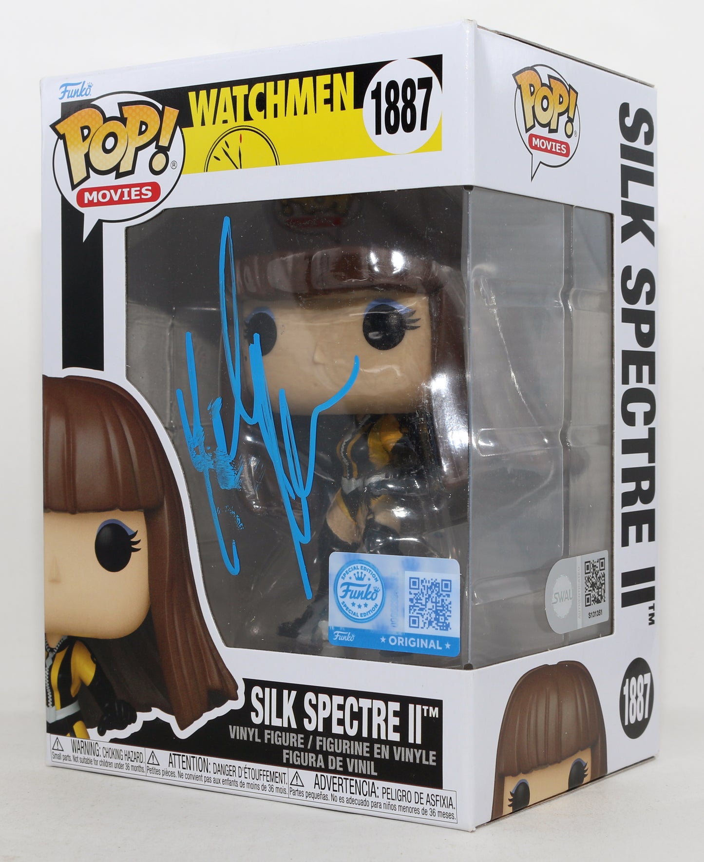 
                  
                    Malin Åkerman as Laurie Silk Spectre II in Watchmen Funko Store Exclusive (SWAU) Signed Funko POP! #1887
                  
                