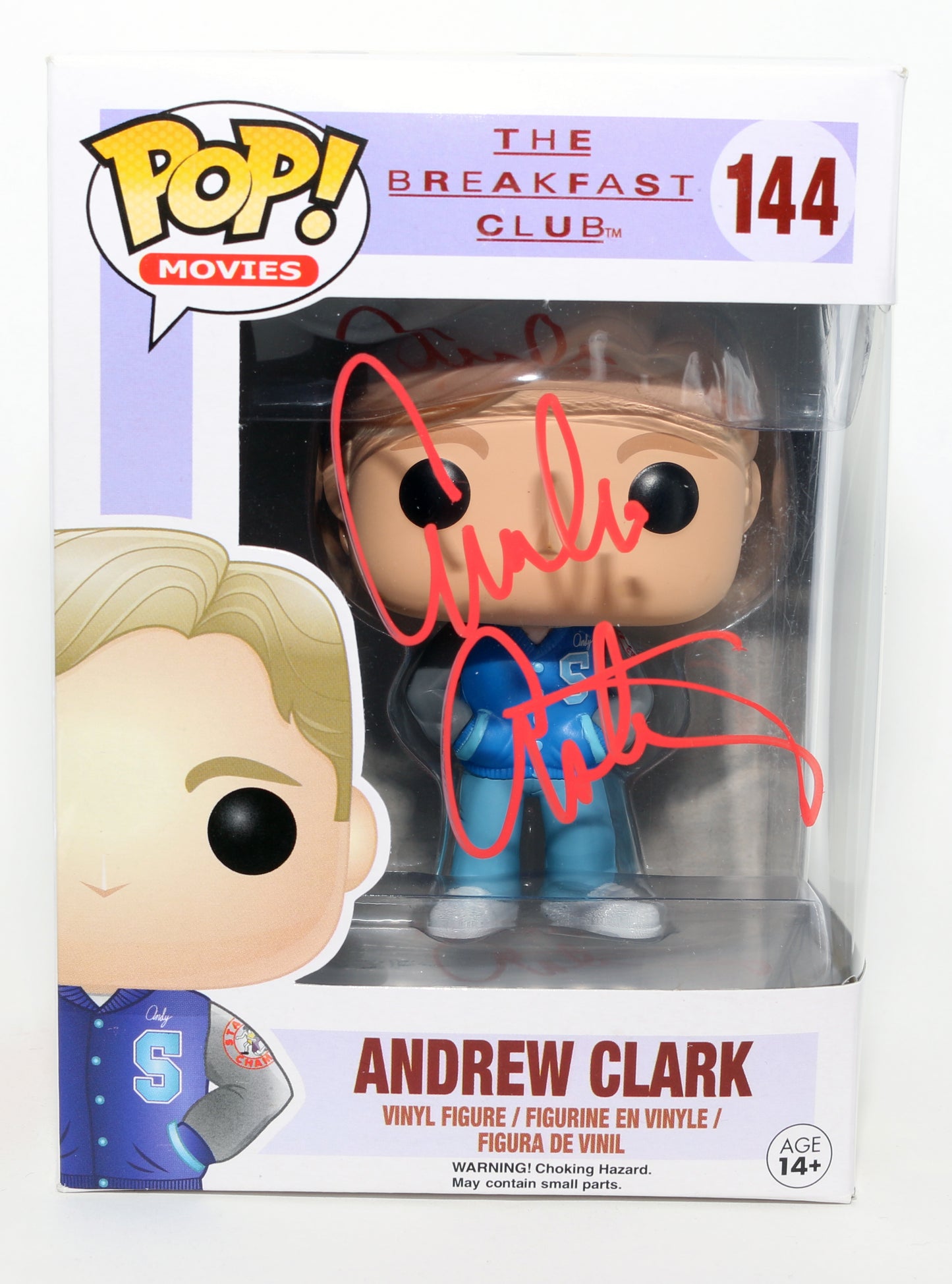 
                  
                    Emilio Estevez as Andrew Clark in The Breakfast Club Signed Funko POP! #144
                  
                