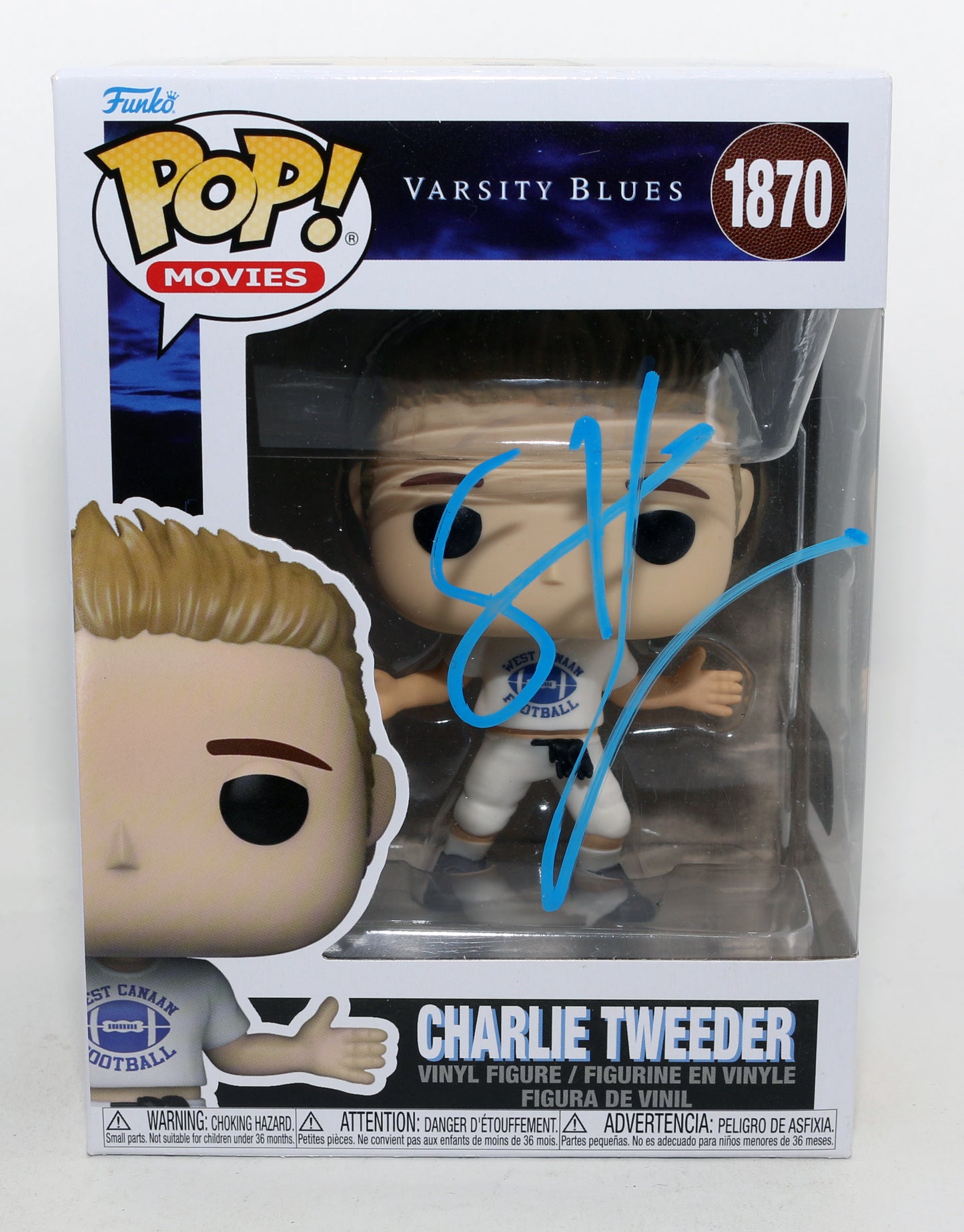 
                  
                    Scott Caan as Charlie Tweeder in Varsity Blues (SWAU) Signed Funko POP! #1870
                  
                