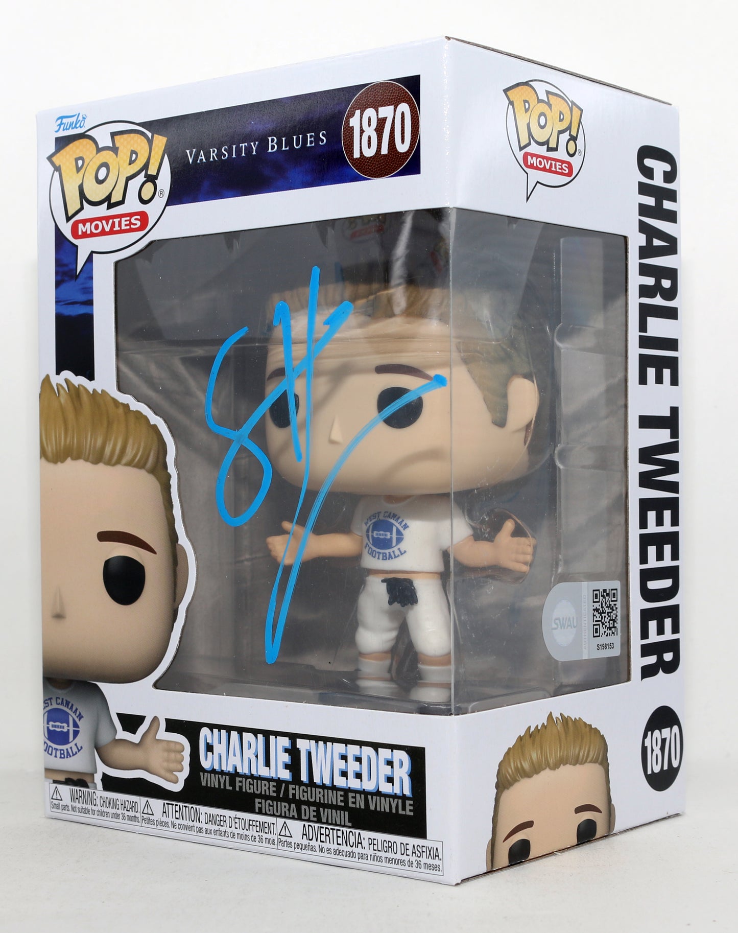 
                  
                    Scott Caan as Charlie Tweeder in Varsity Blues (SWAU) Signed Funko POP! #1870
                  
                