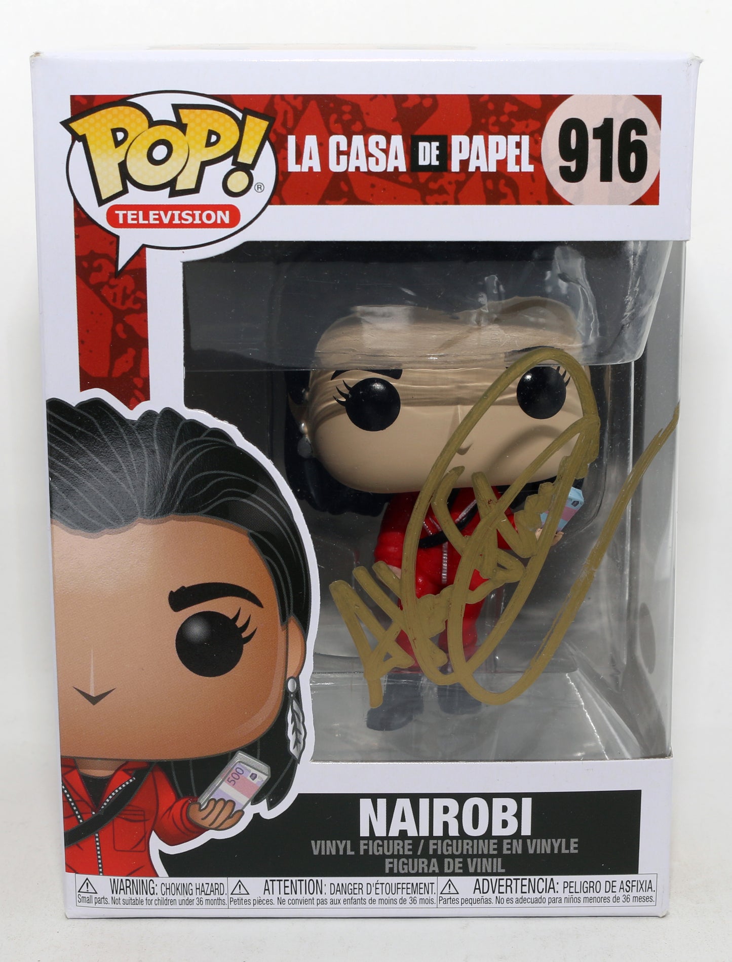
                  
                    Alba Flores as Nairobi in La Casa De Papel (JSA) Signed Funko POP! #916
                  
                