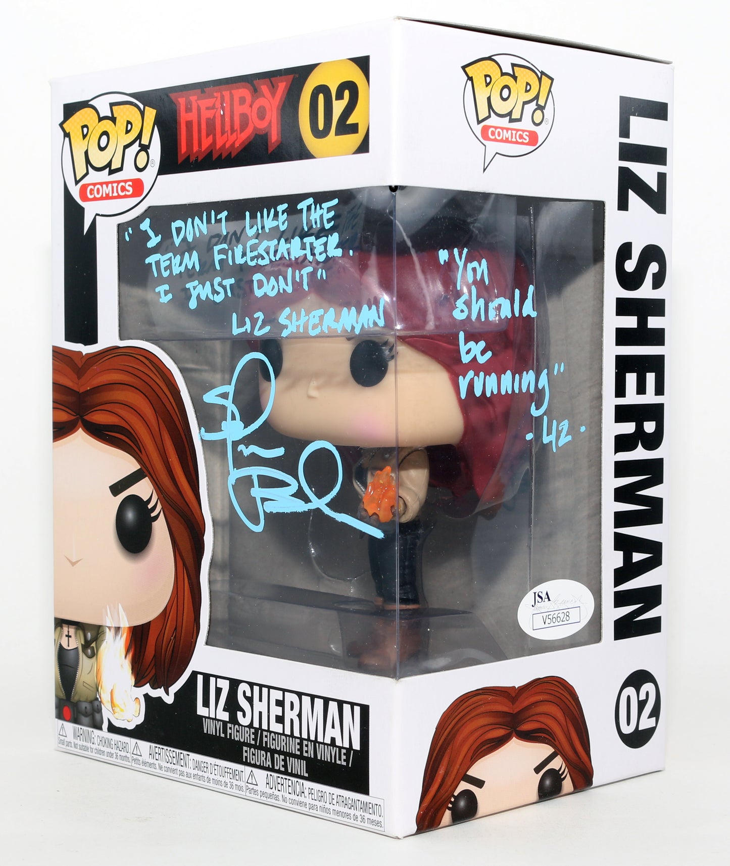 
                  
                    Selma Blair as Liz Sherman in Hellboy (JSA) Signed Funko POP! #02 with Character Name & Quotes
                  
                