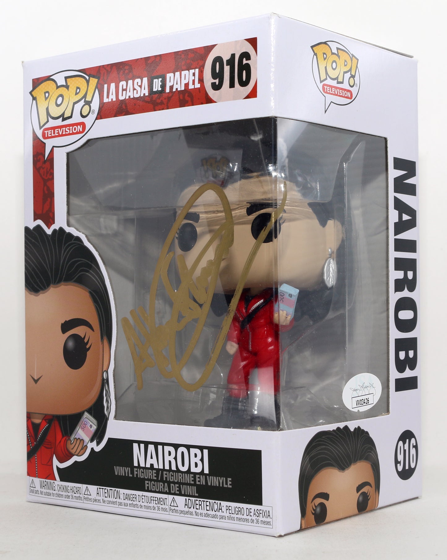 
                  
                    Alba Flores as Nairobi in La Casa De Papel (JSA) Signed Funko POP! #916
                  
                