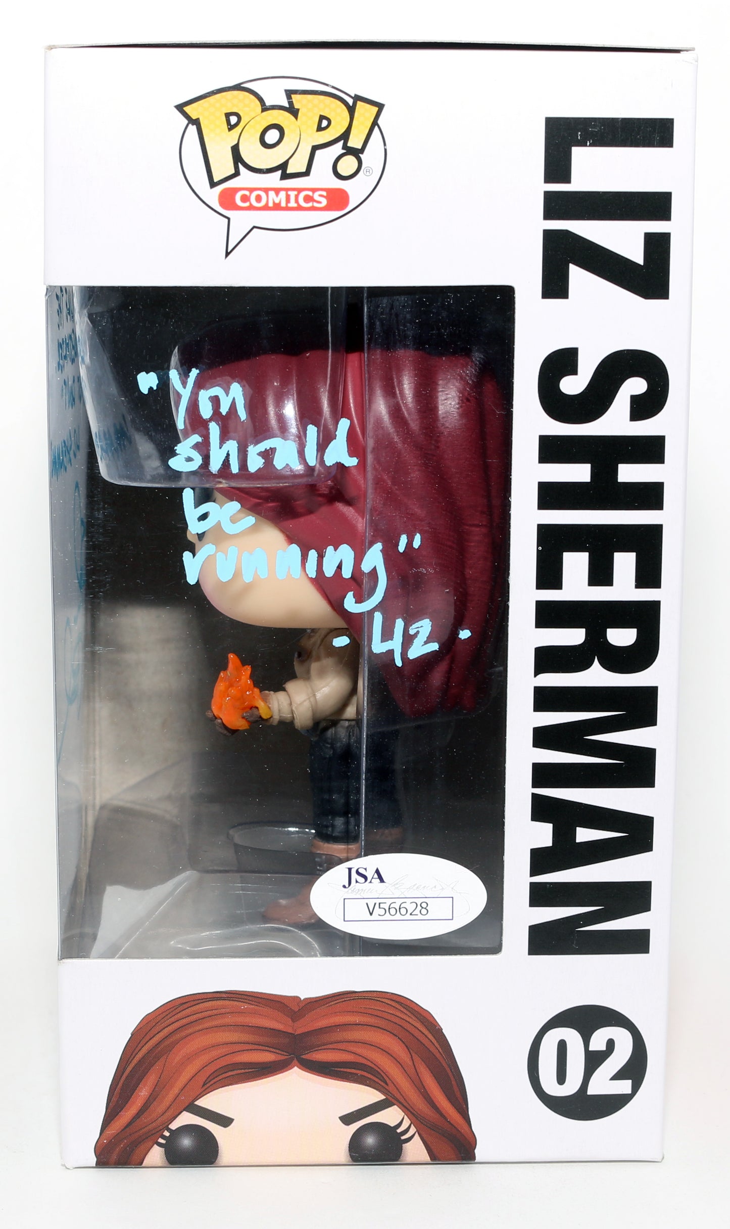 
                  
                    Selma Blair as Liz Sherman in Hellboy (JSA) Signed Funko POP! #02 with Character Name & Quotes
                  
                