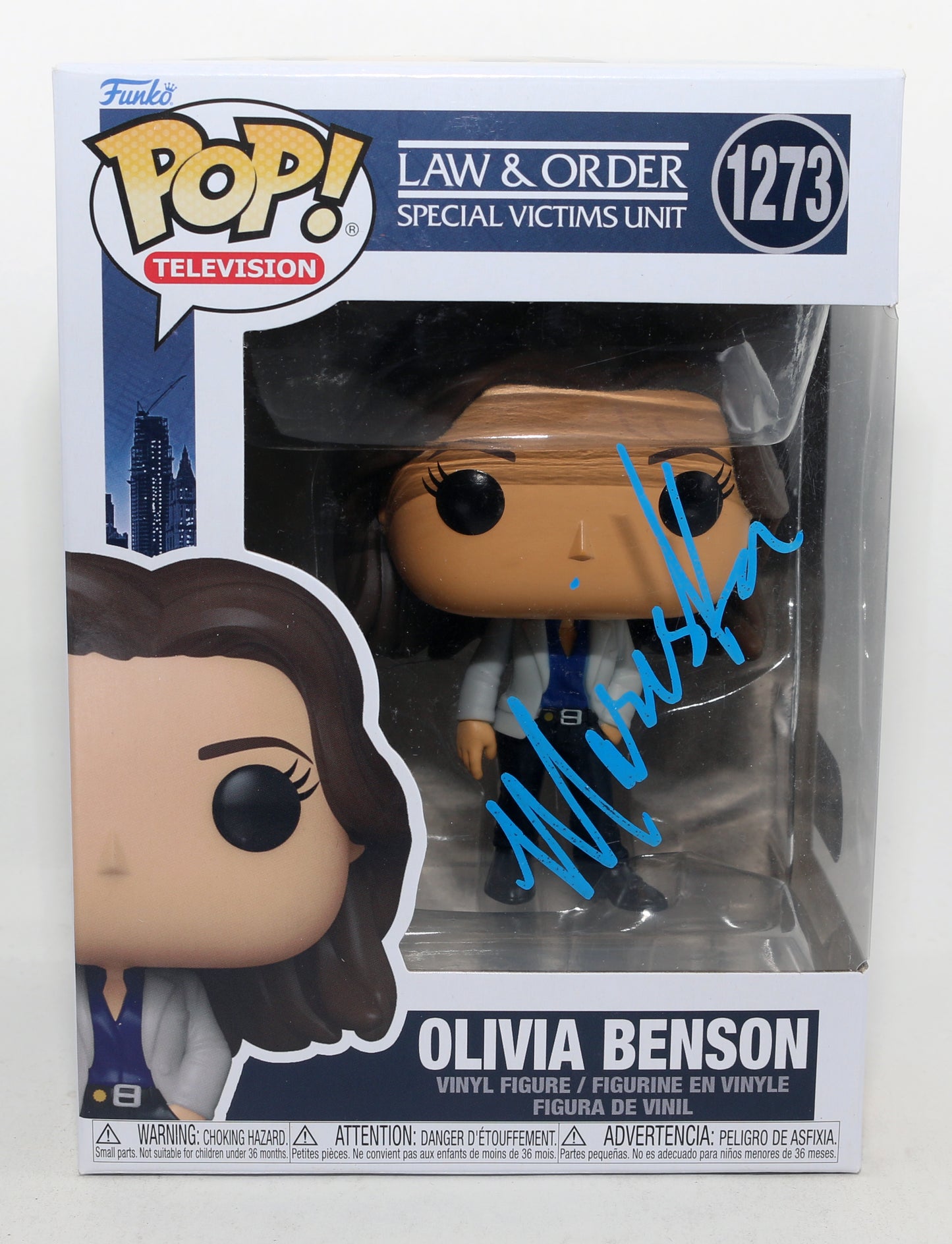 
                  
                    Mariska Hargitay as Detective Olivia Benson in Law & Order: Special Victims Unit (SWAU) Signed Funko POP! #1273
                  
                