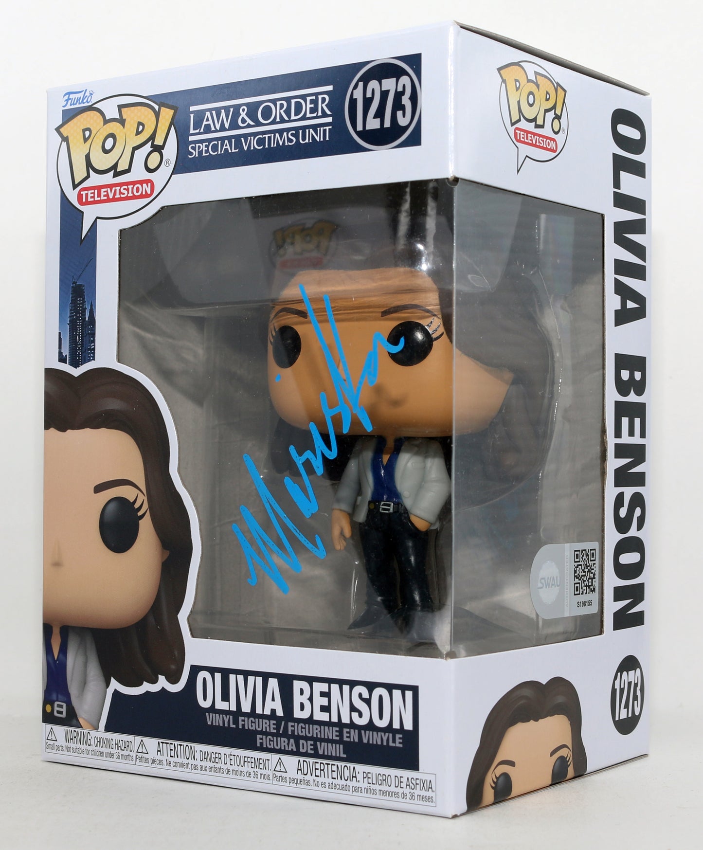 
                  
                    Mariska Hargitay as Detective Olivia Benson in Law & Order: Special Victims Unit (SWAU) Signed Funko POP! #1273
                  
                