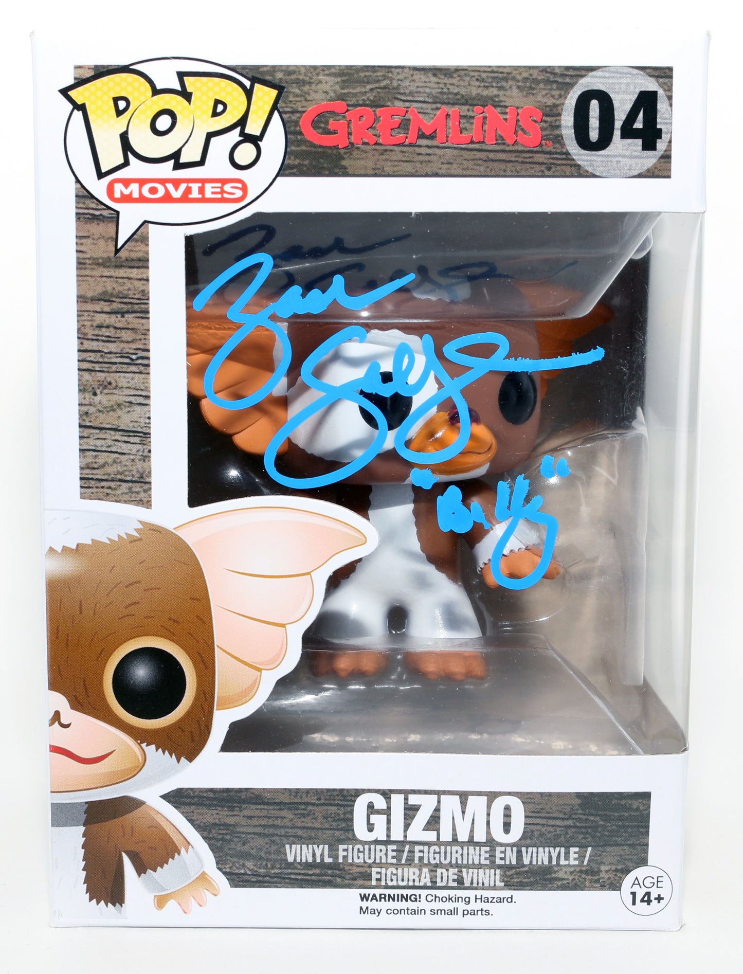 
                  
                    Zach Galligan as Billy in Gremlins Signed Funko POP! #04 with Character Name
                  
                