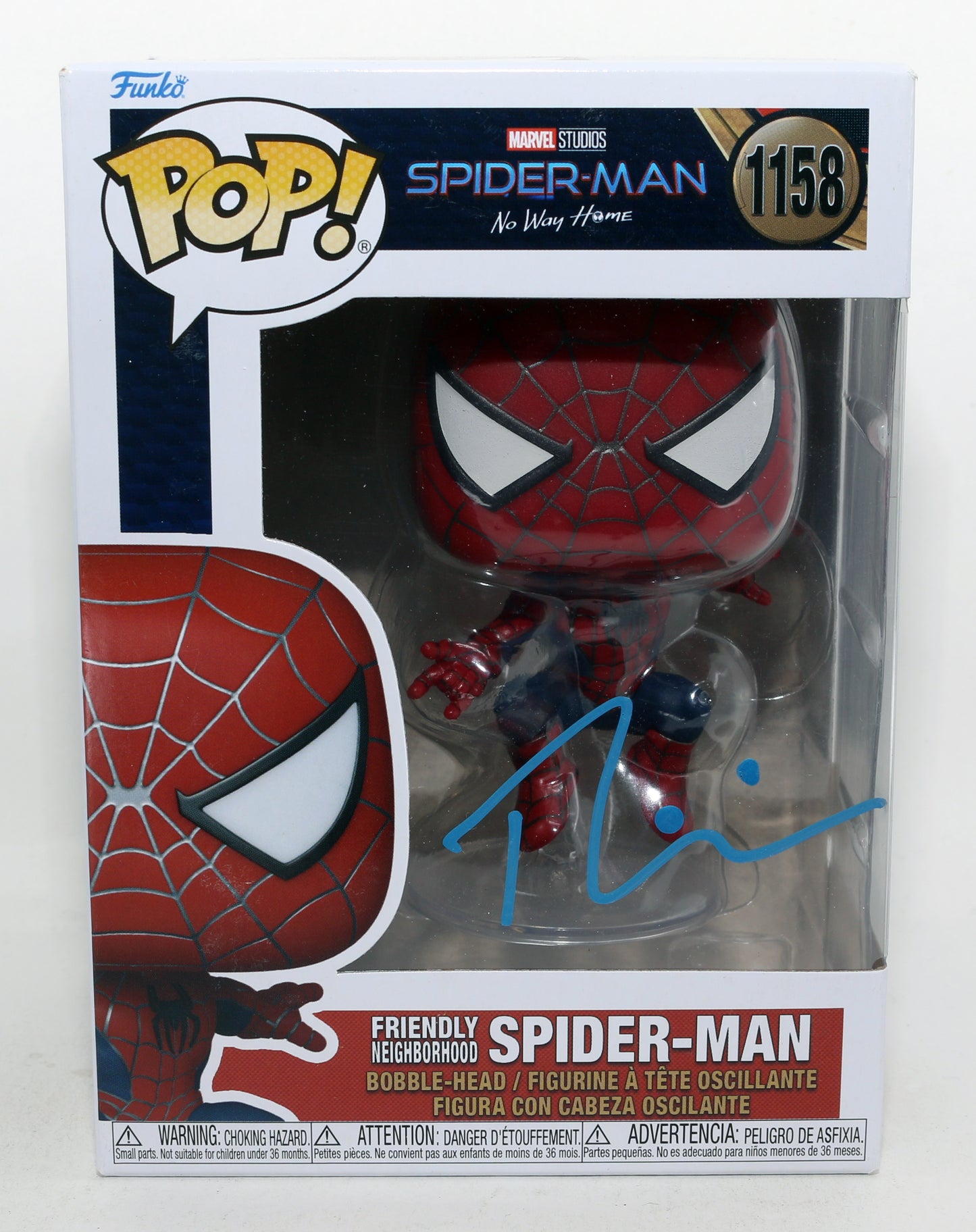 
                  
                    Tom Holland as Spider-Man in Spider-Man: No Way Home Signed Funko POP! #1158
                  
                