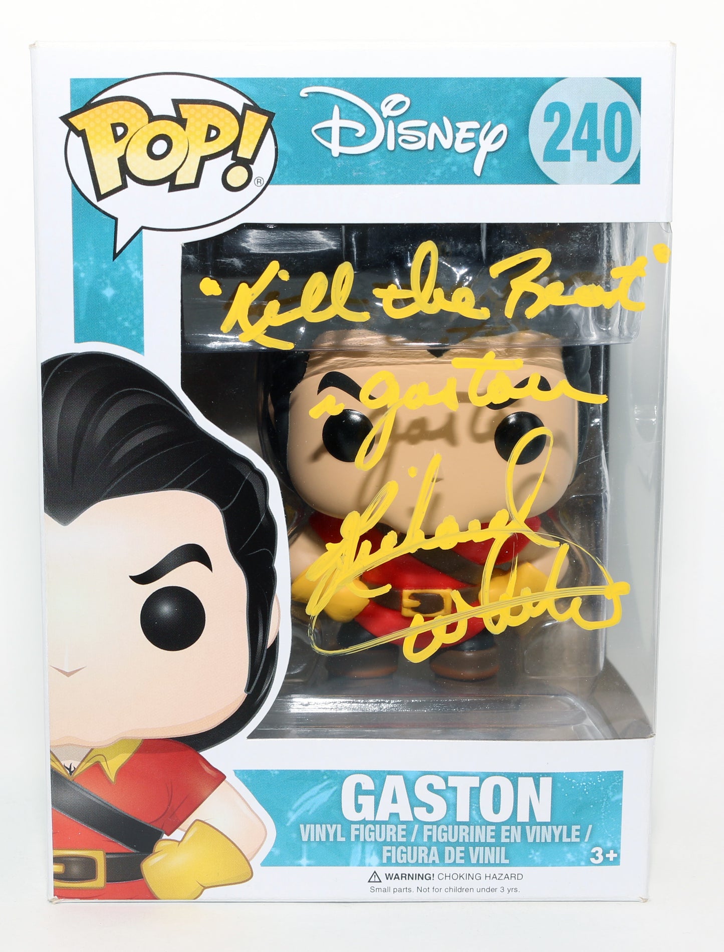 
                  
                    Richard White as Gaston in Beauty & the Beast Signed Funko POP! #240 with Character Name & Quote
                  
                