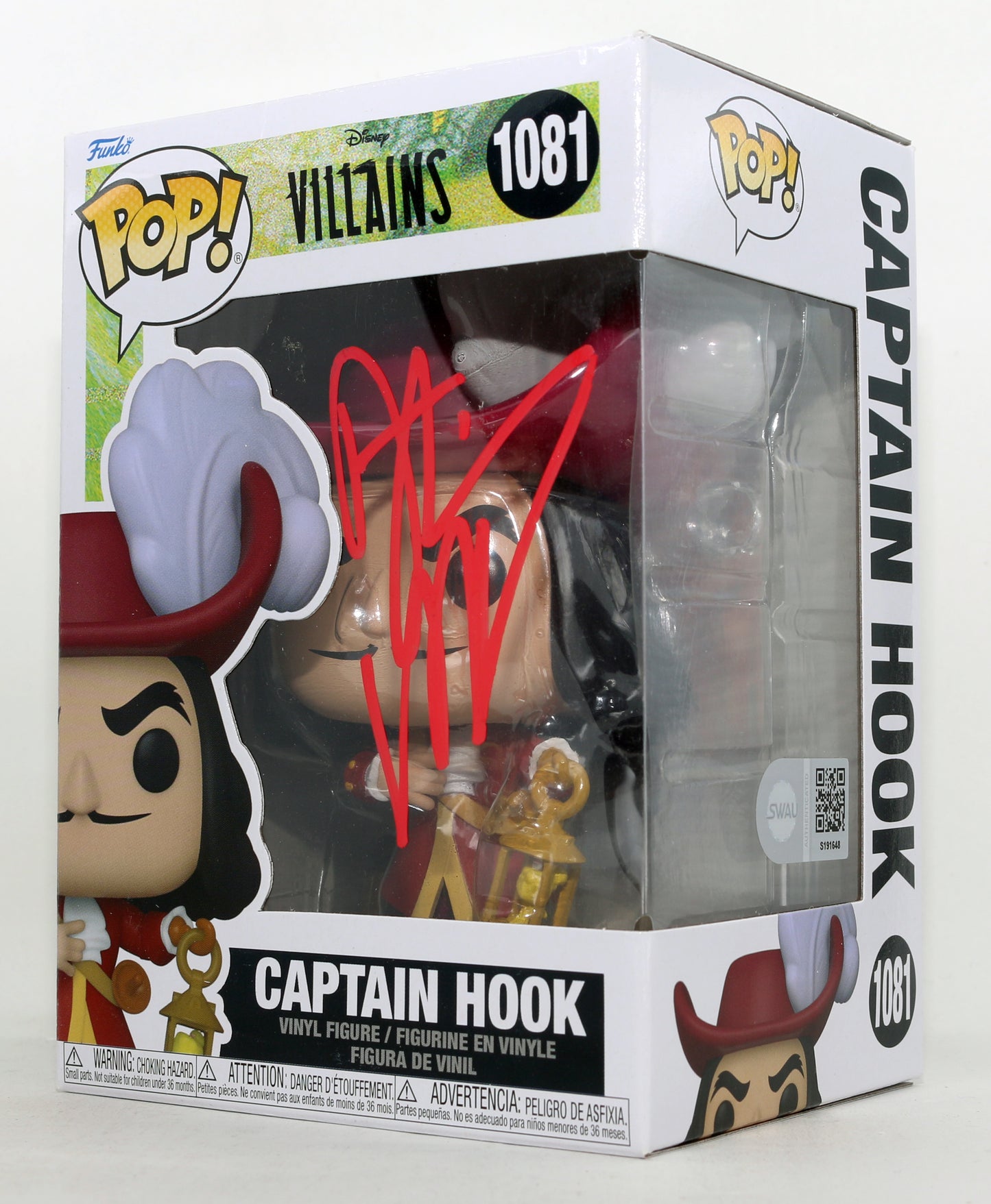 
                  
                    Dustin Hoffman as Captain Hook in Hook (SWAU) Signed Funko POP! #1081
                  
                