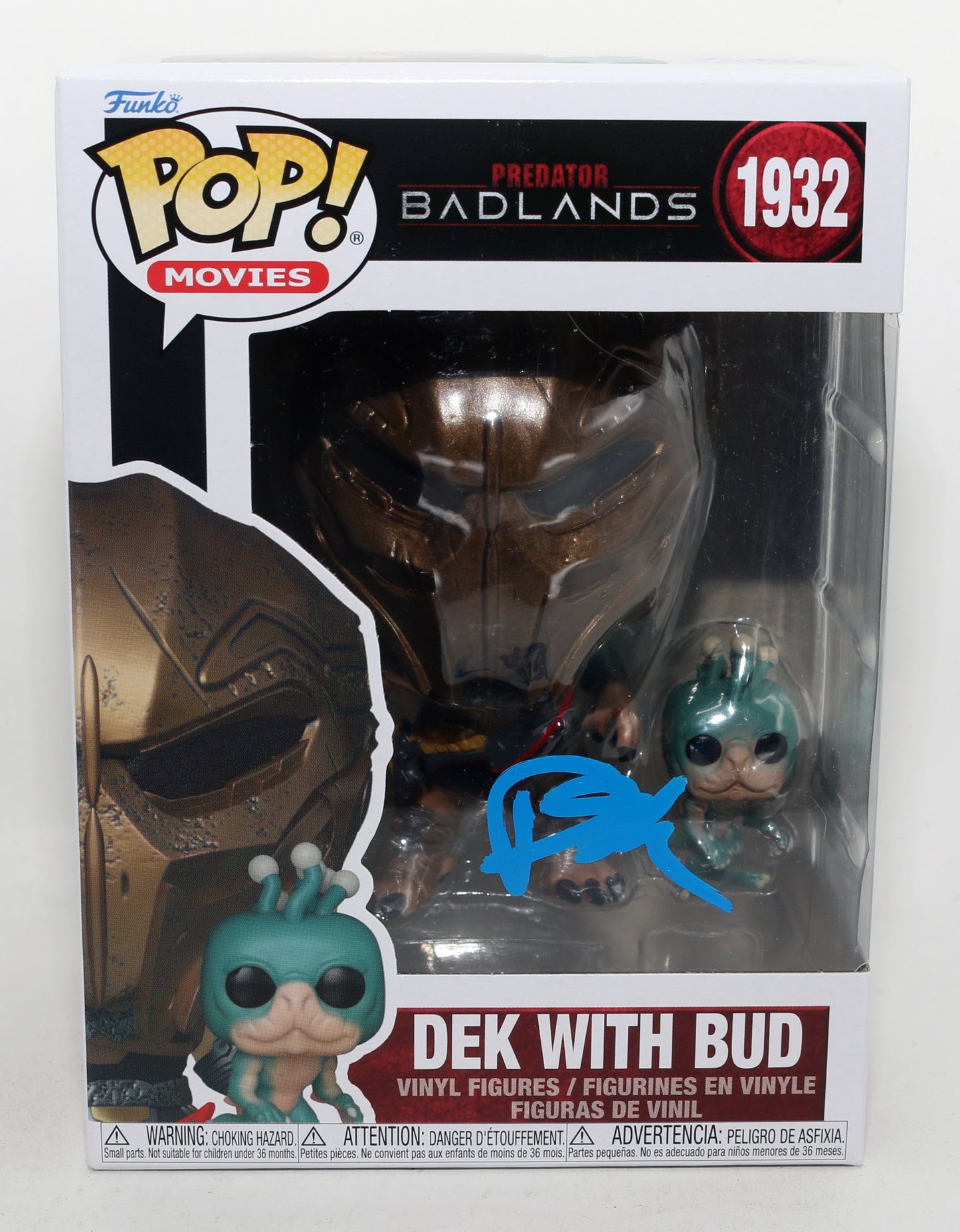 
                  
                    Dimitrius Schuster-Koloamatangi as Dek in Predator: Badlands (SWAU) Signed Funko POP! #1932
                  
                