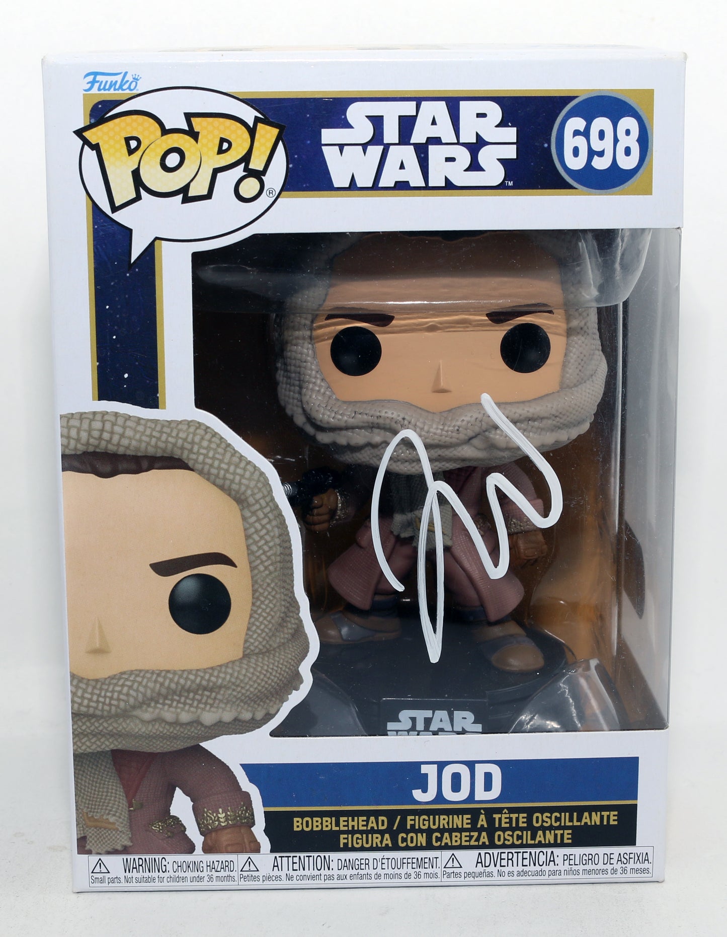 
                  
                    Jude Law as Jod Na Nawood in Star Wars: Skeleton Crew (SWAU) Signed Funko POP! #698
                  
                