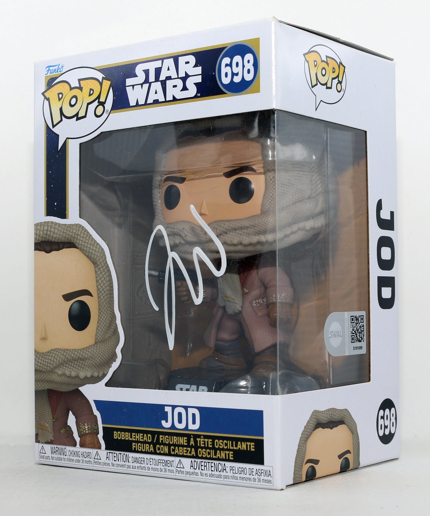 
                  
                    Jude Law as Jod Na Nawood in Star Wars: Skeleton Crew (SWAU) Signed Funko POP! #698
                  
                