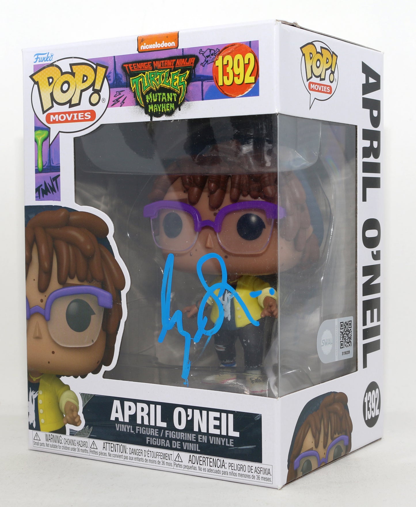 
                  
                    Ayo Edebiri as April O'Neil in Teenage Mutant Ninja Turtles: Mutant Mayhem (SWAU) Signed Funko POP! #1392
                  
                