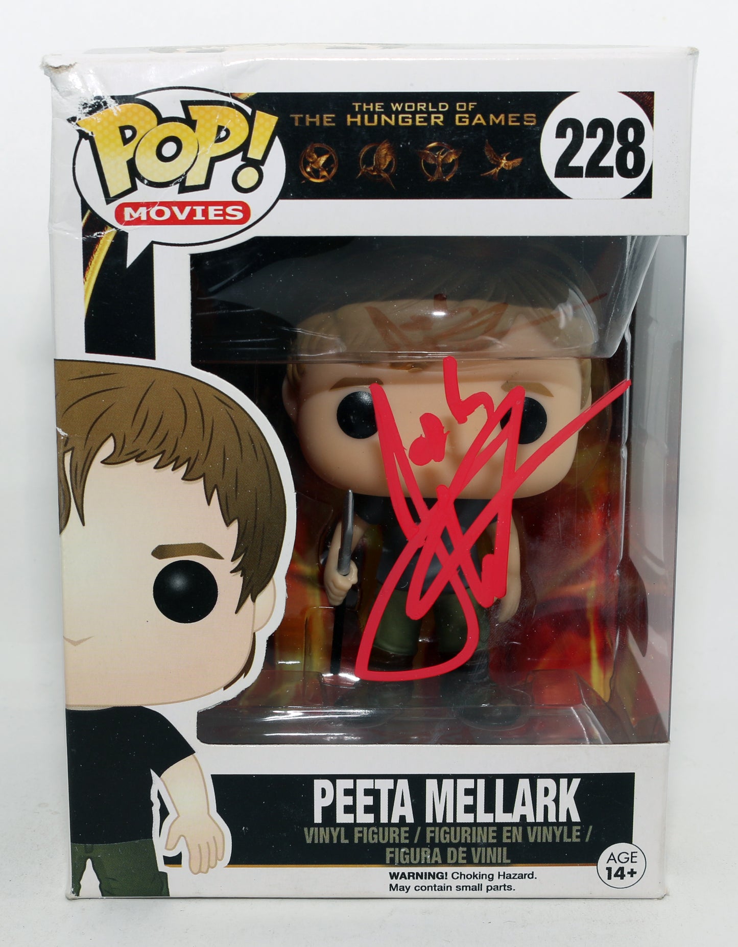
                  
                    Josh Hutcherson as Peeta Mellark in The Hunger Games (SWAU) Signed Funko POP! #228
                  
                