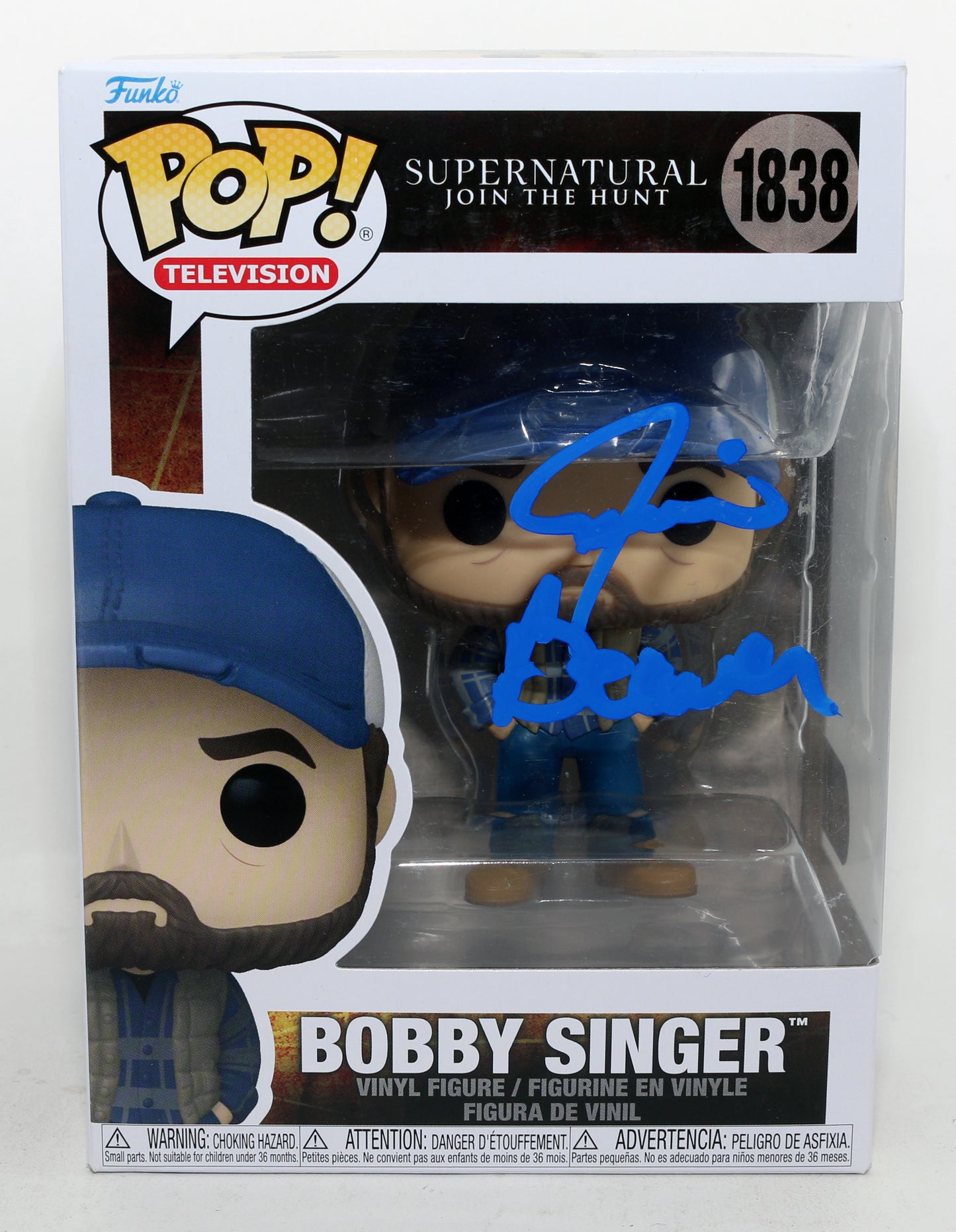 
                  
                    Jim Beaver as Bobby Singer in Supernatural (SWAU) Signed Funko POP! #1838
                  
                