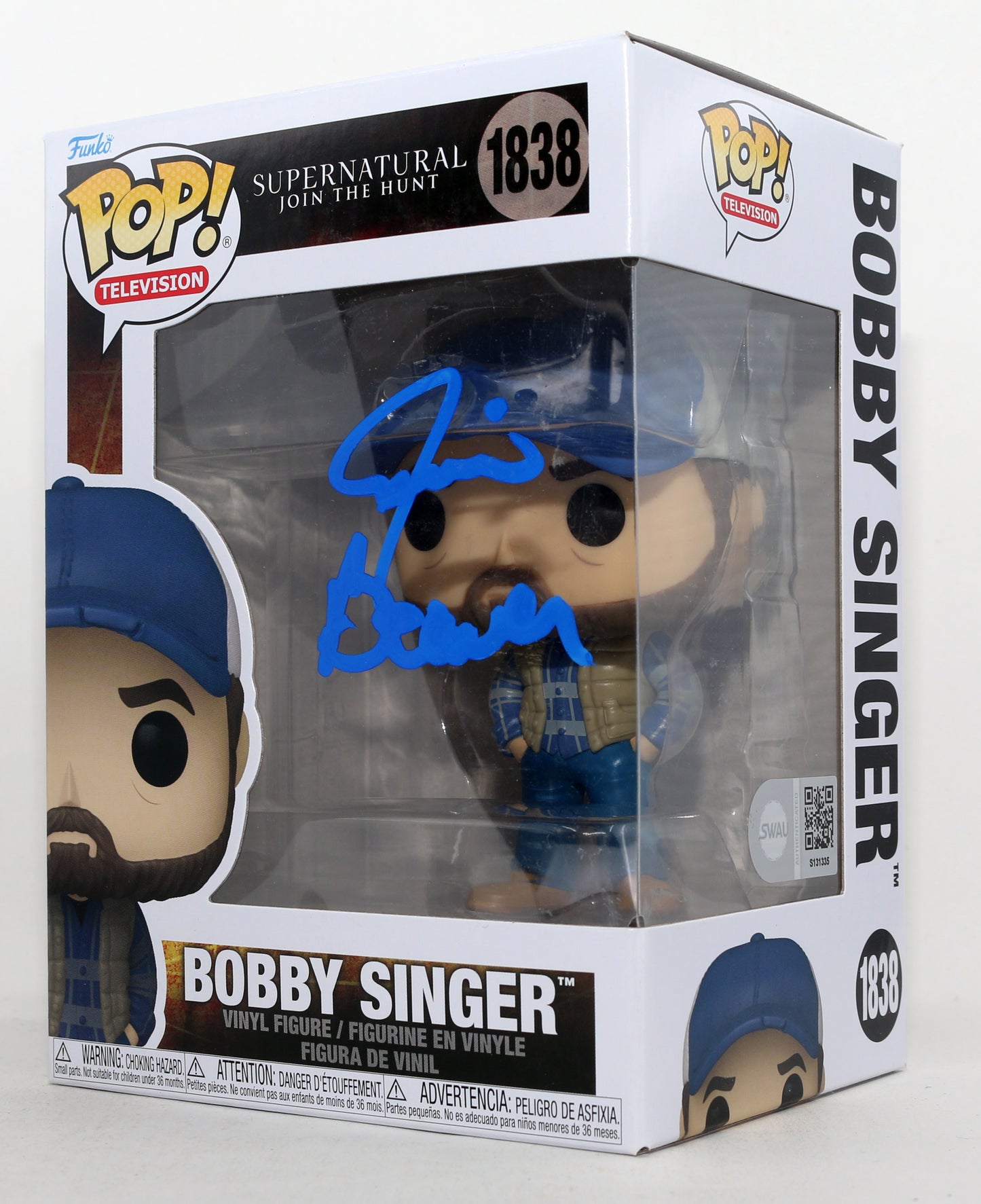 
                  
                    Jim Beaver as Bobby Singer in Supernatural (SWAU) Signed Funko POP! #1838
                  
                