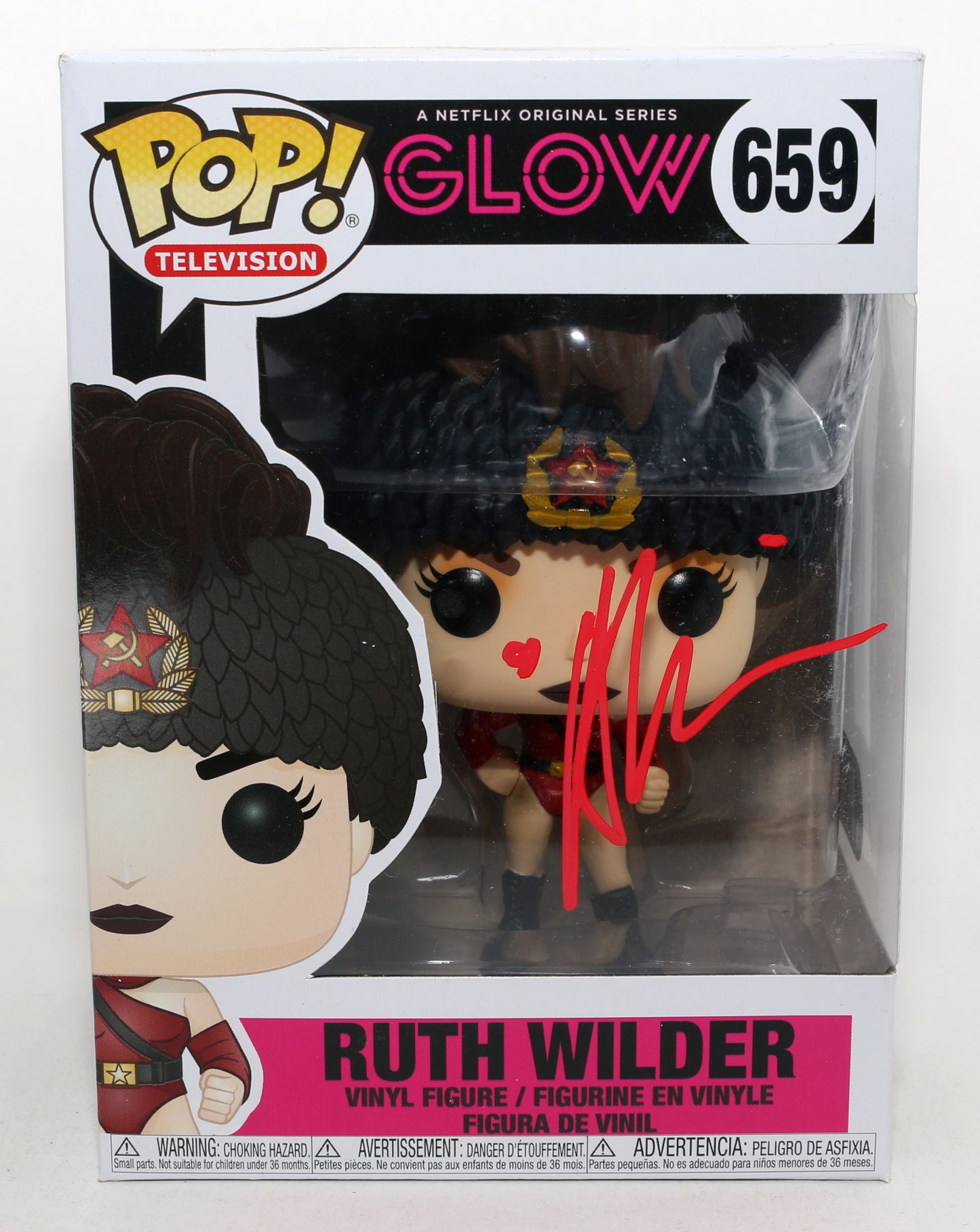 
                  
                    Alison Brie as Ruth Wilder in Glow (SWAU) Signed Funko POP! #659
                  
                