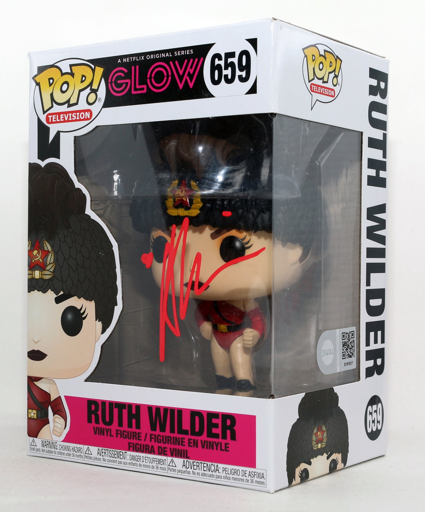 
                  
                    Alison Brie as Ruth Wilder in Glow (SWAU) Signed Funko POP! #659
                  
                