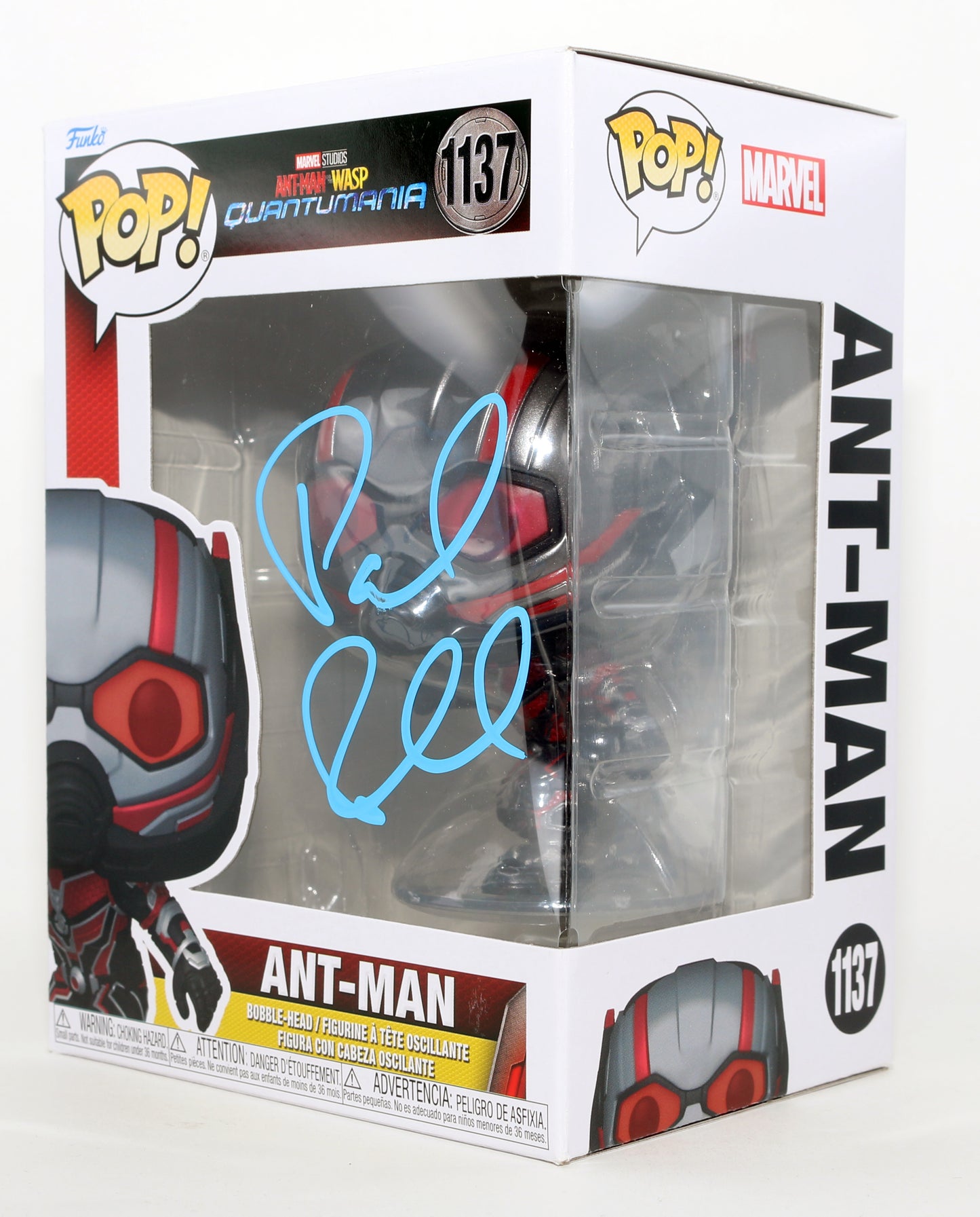 
                  
                    Paul Rudd as Ant-Man in Ant-Man & Wasp: Quantumania Signed Funko POP! #1137
                  
                